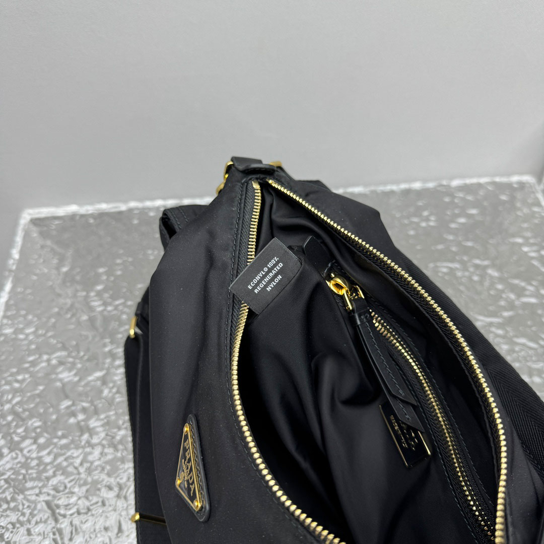 Prada Explore Large Re-Nylon And Leather Bag - DesignerGu