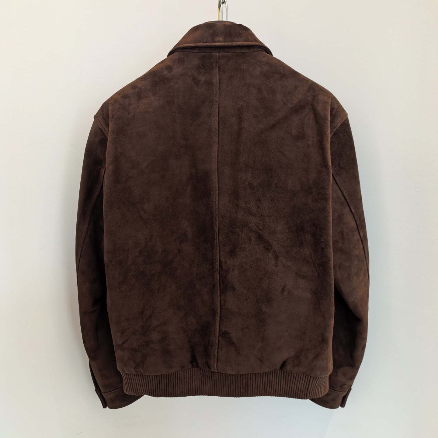  Loro Piana 'Johnie' or 'Kane' Brown Suede Bomber Jacket - DesignerGu