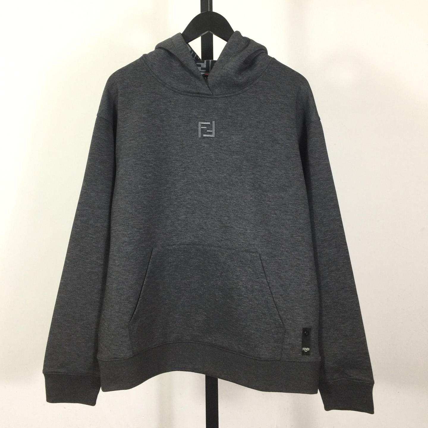 Fendi Dark gray Cotton Sweatshirt - DesignerGu
