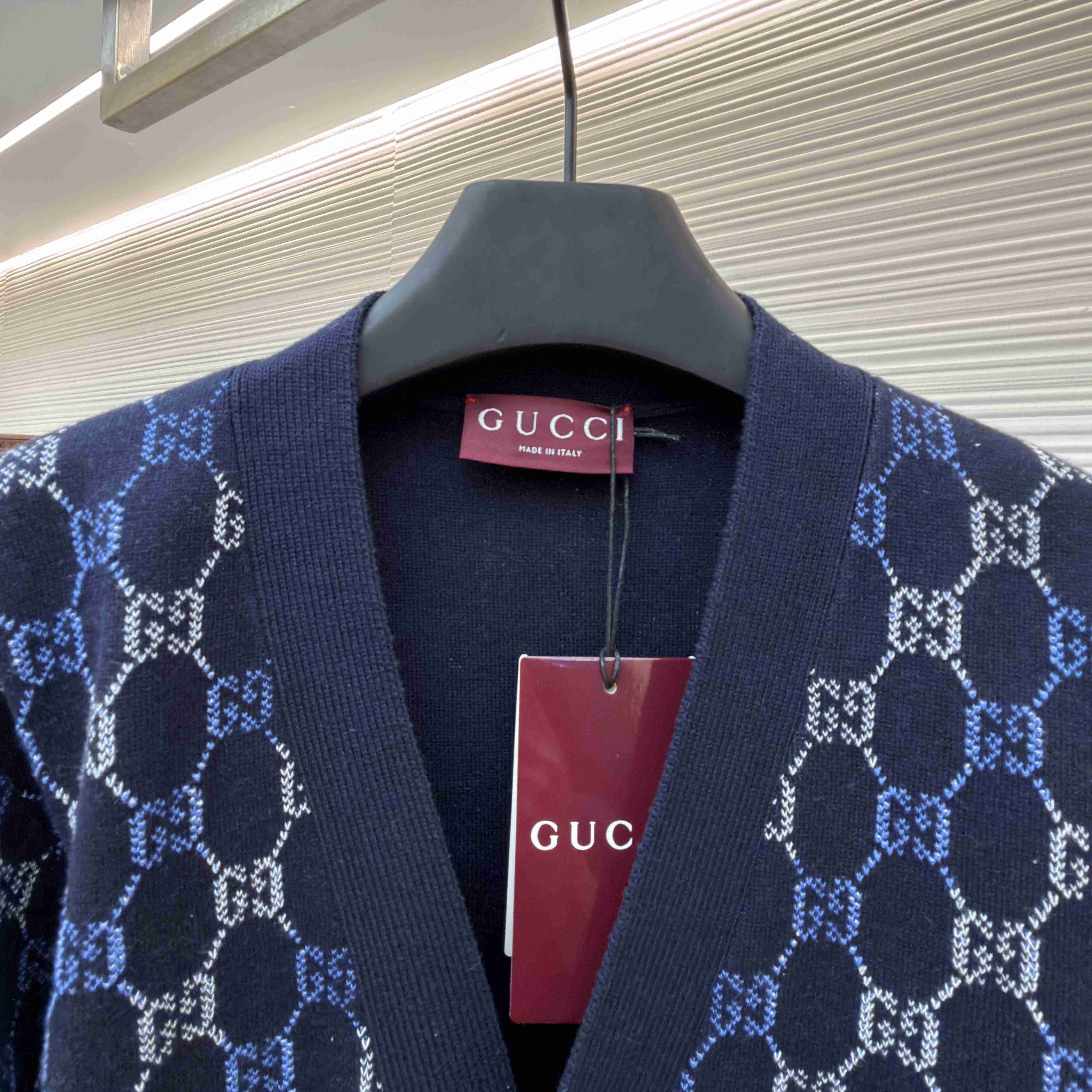 Gucci GG Double Wool Knit Sweater - DesignerGu