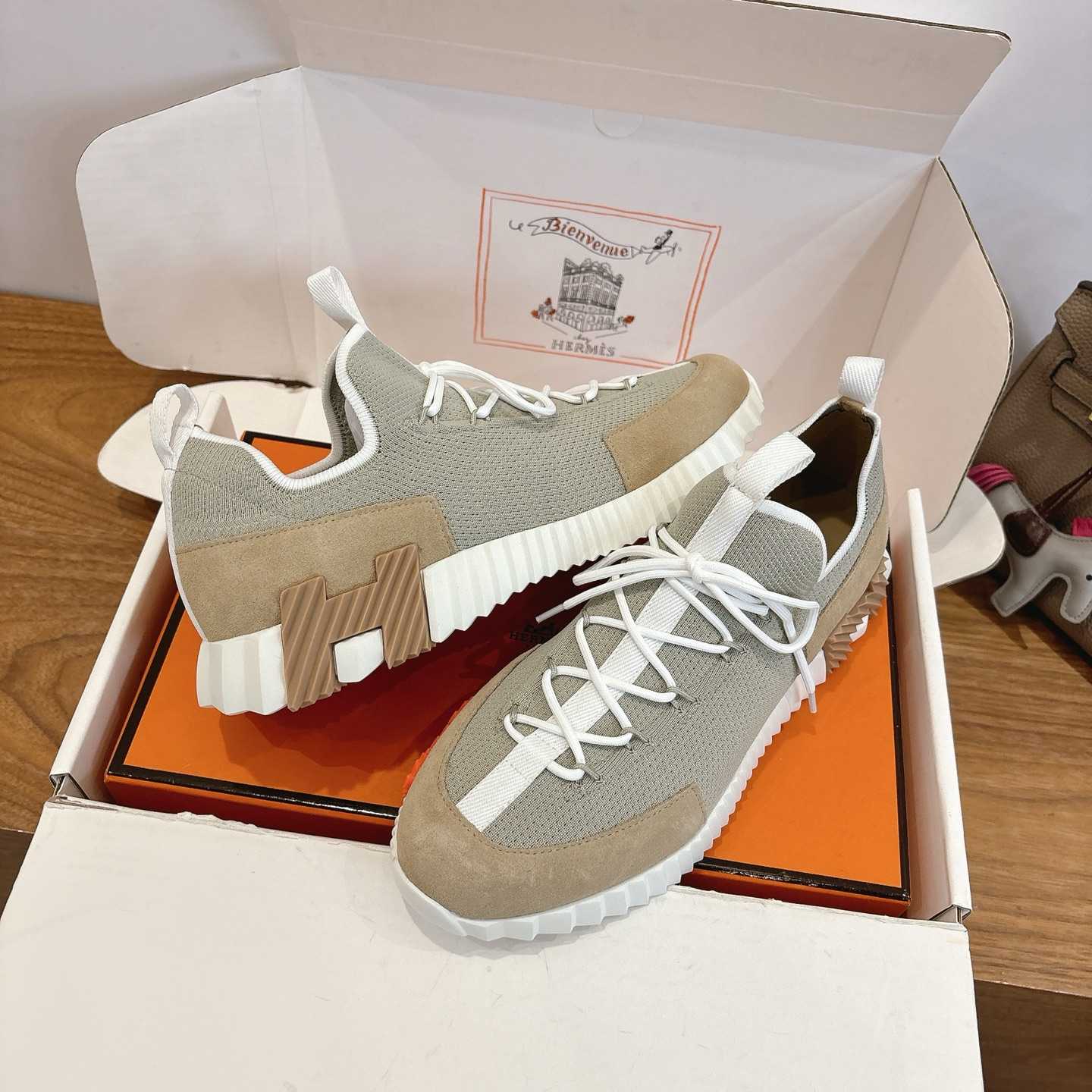 Hermes Lift Slip-on Sneaker - DesignerGu
