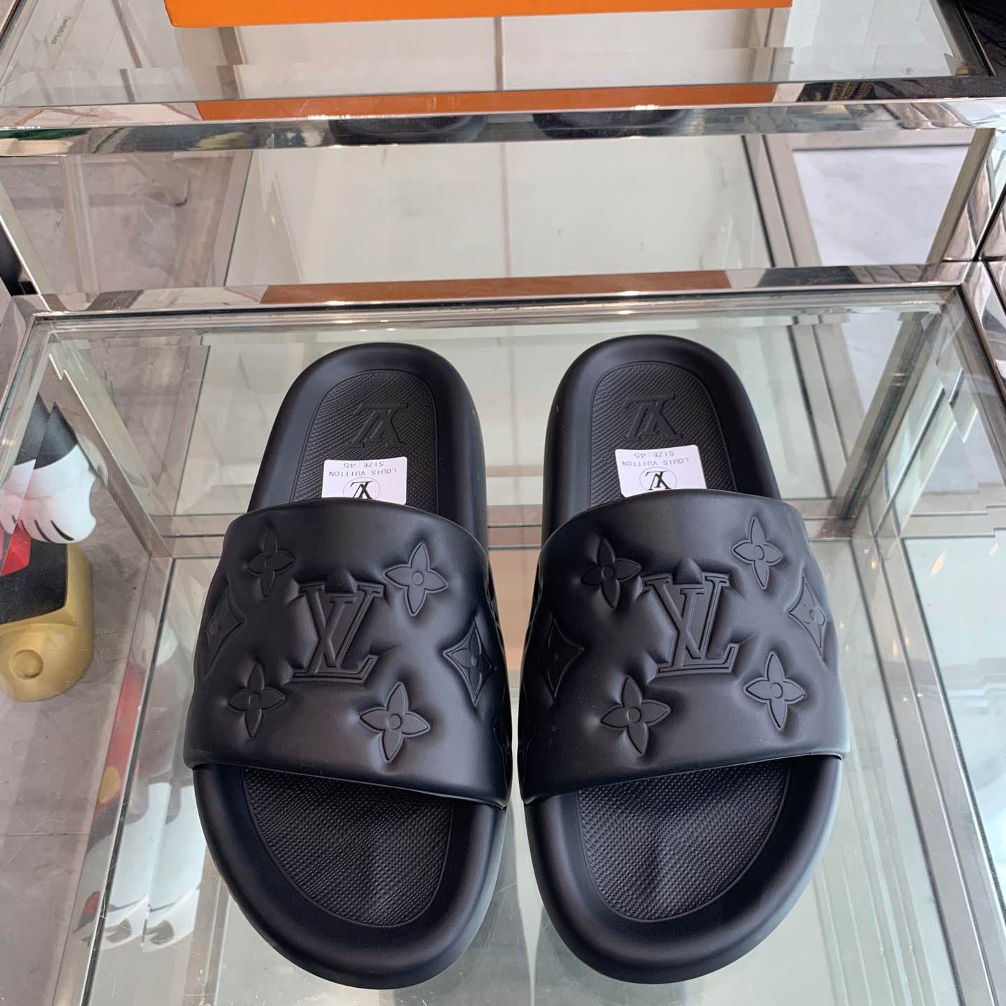 Louis Vuitton Waterfront Mule 'Monogram Embossed - Black' - DesignerGu