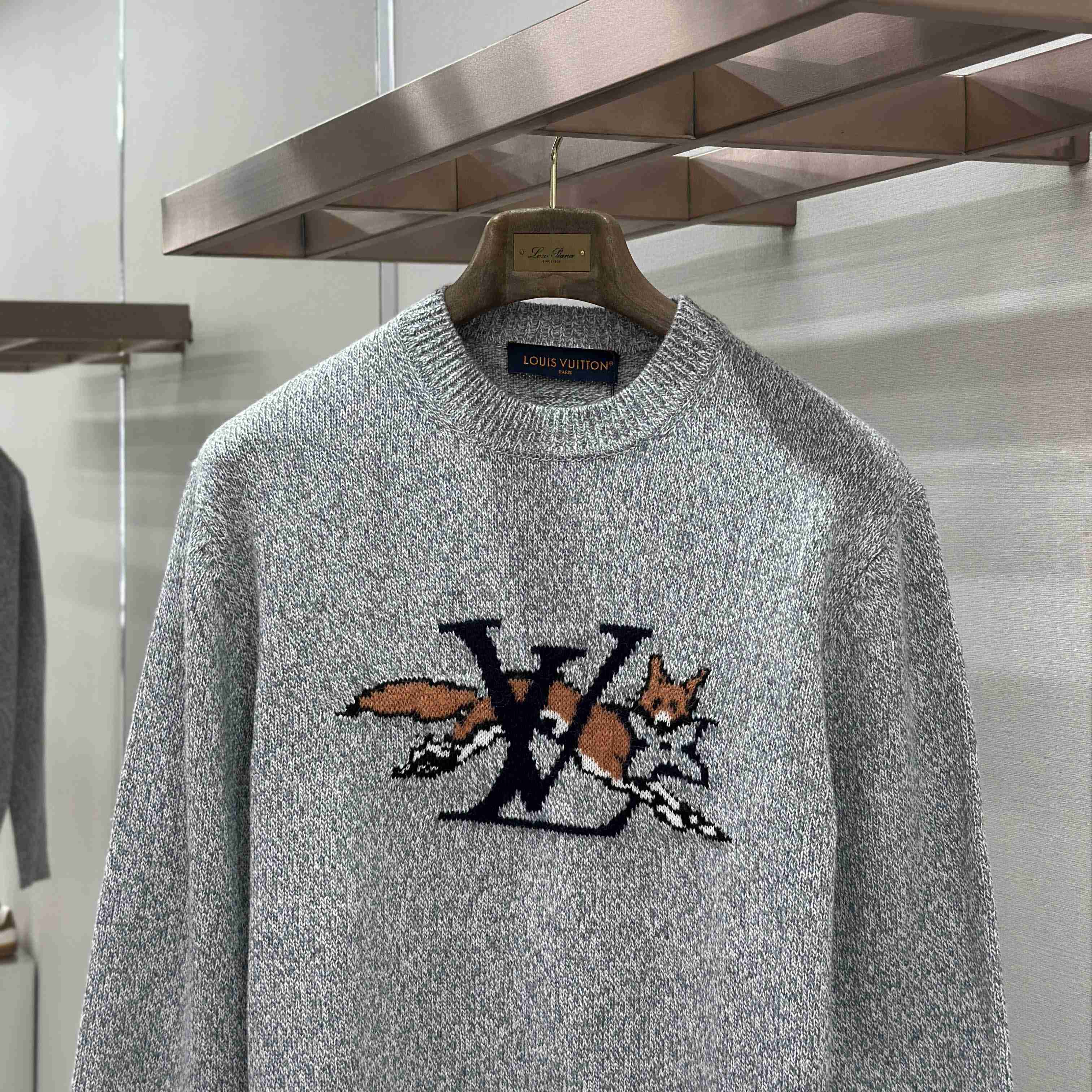 Louis Vuitton Chunky Wool-Cashmere Crewneck    - DesignerGu