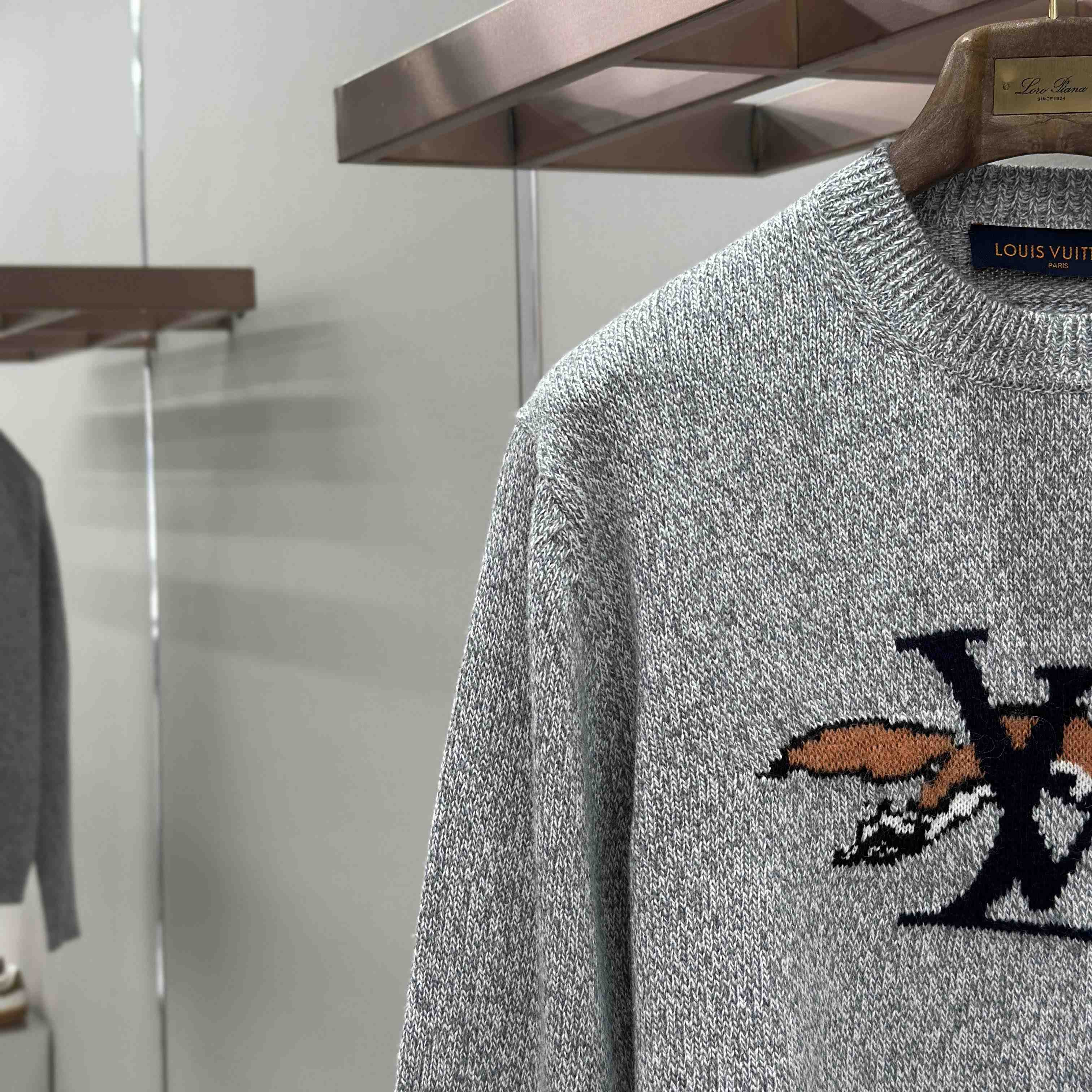 Louis Vuitton Chunky Wool-Cashmere Crewneck    - DesignerGu