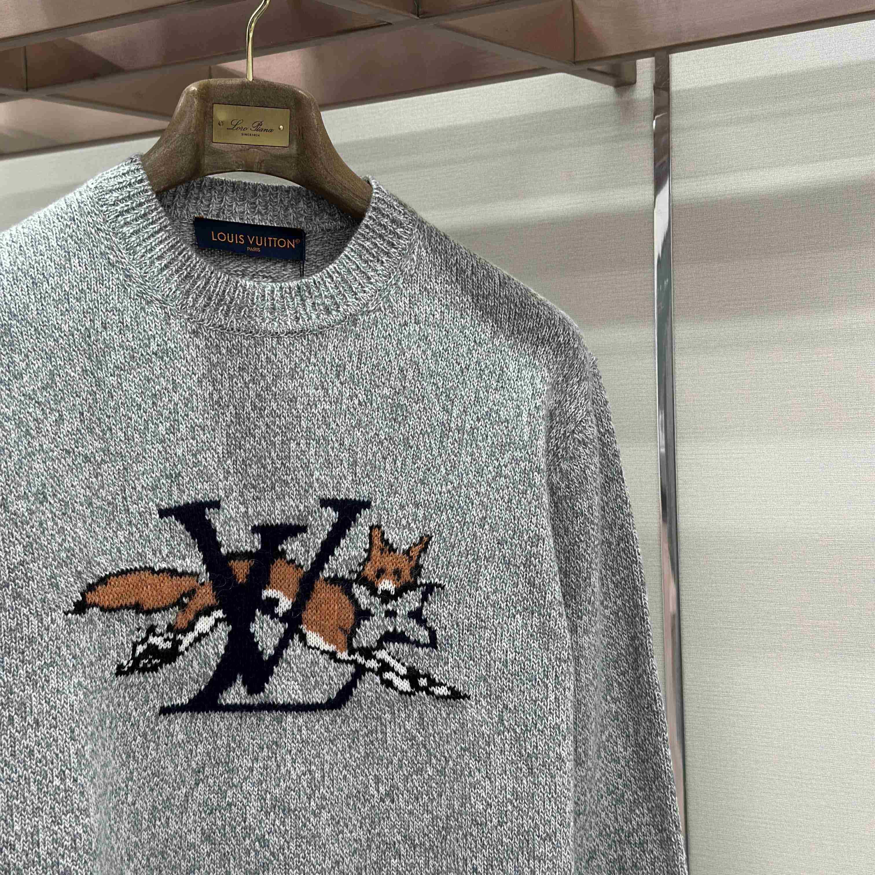 Louis Vuitton Chunky Wool-Cashmere Crewneck    - DesignerGu