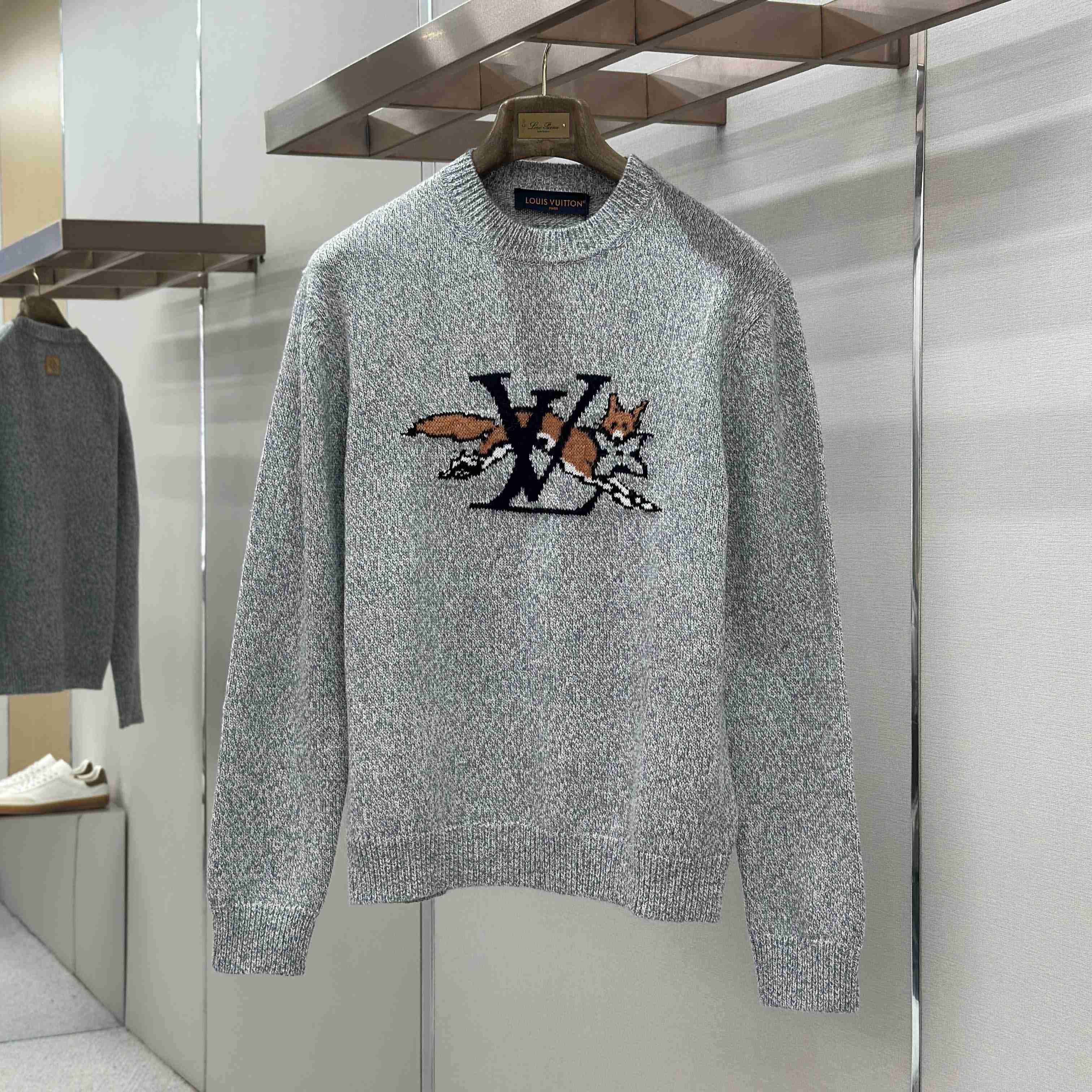 Louis Vuitton Chunky Wool-Cashmere Crewneck    - DesignerGu