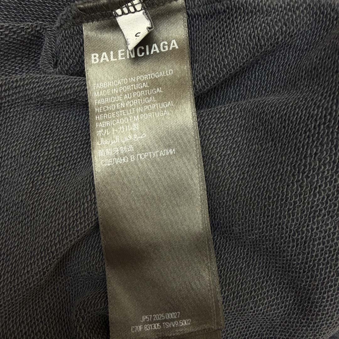 Balenciaga Transparent Tape Baggy Pants In Faded Black - DesignerGu