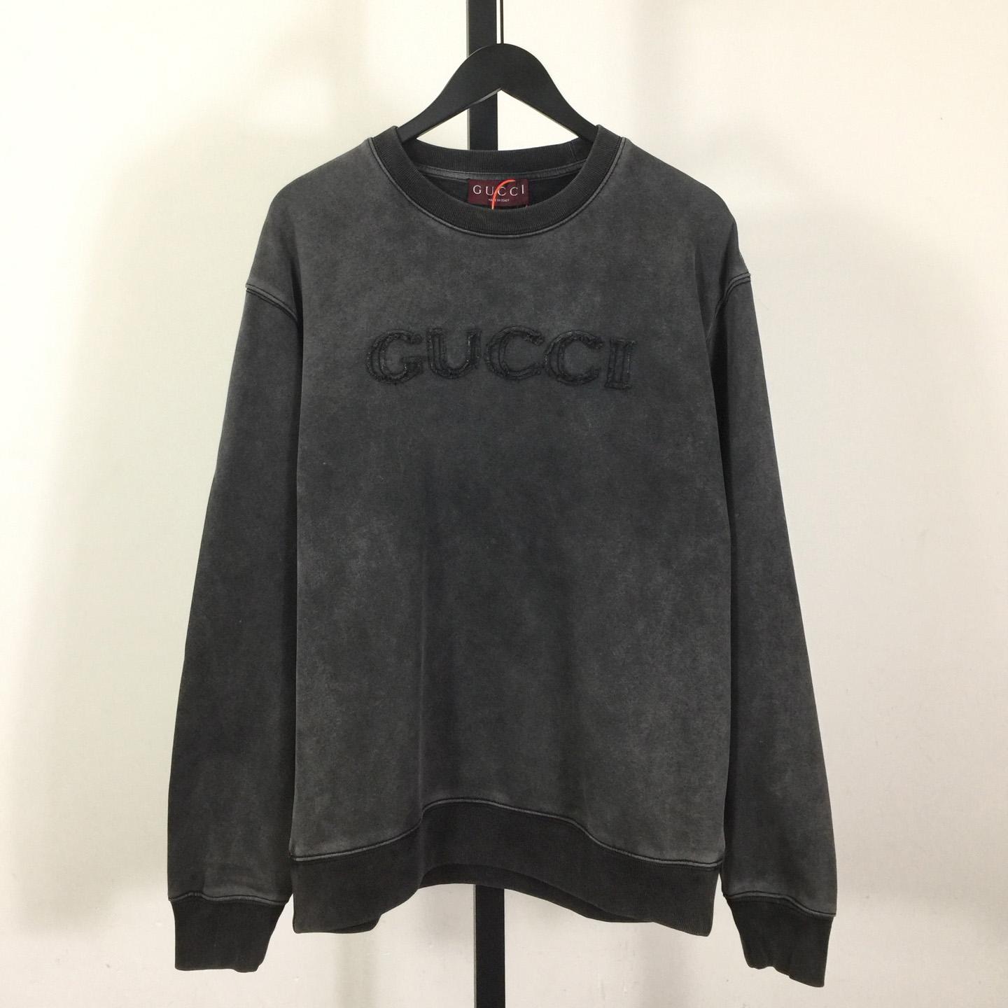 Gucci Cotton Jersey Sweatshirt With Embroidery - DesignerGu