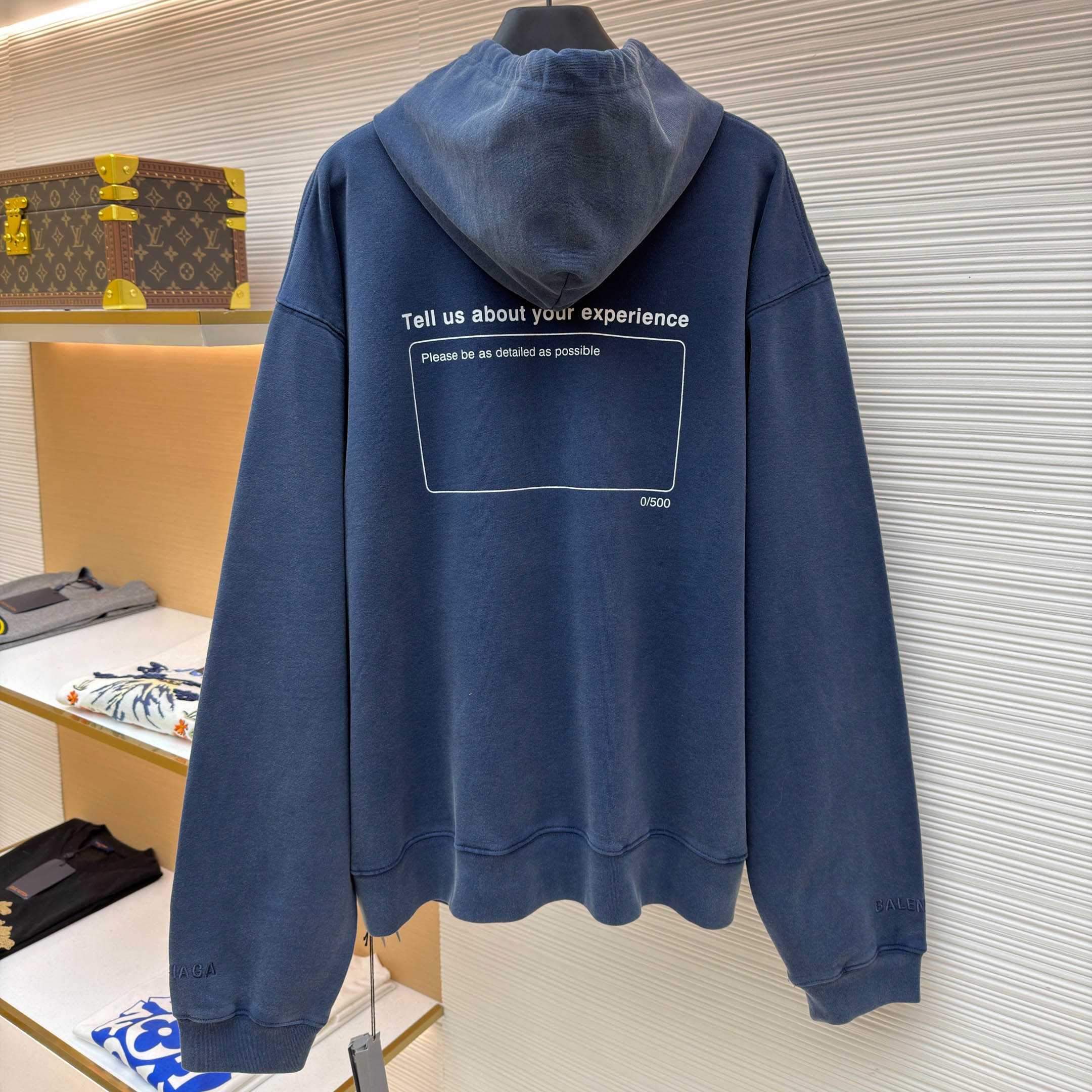 Balenciaga Oversized Drawstring Hoodie  - DesignerGu