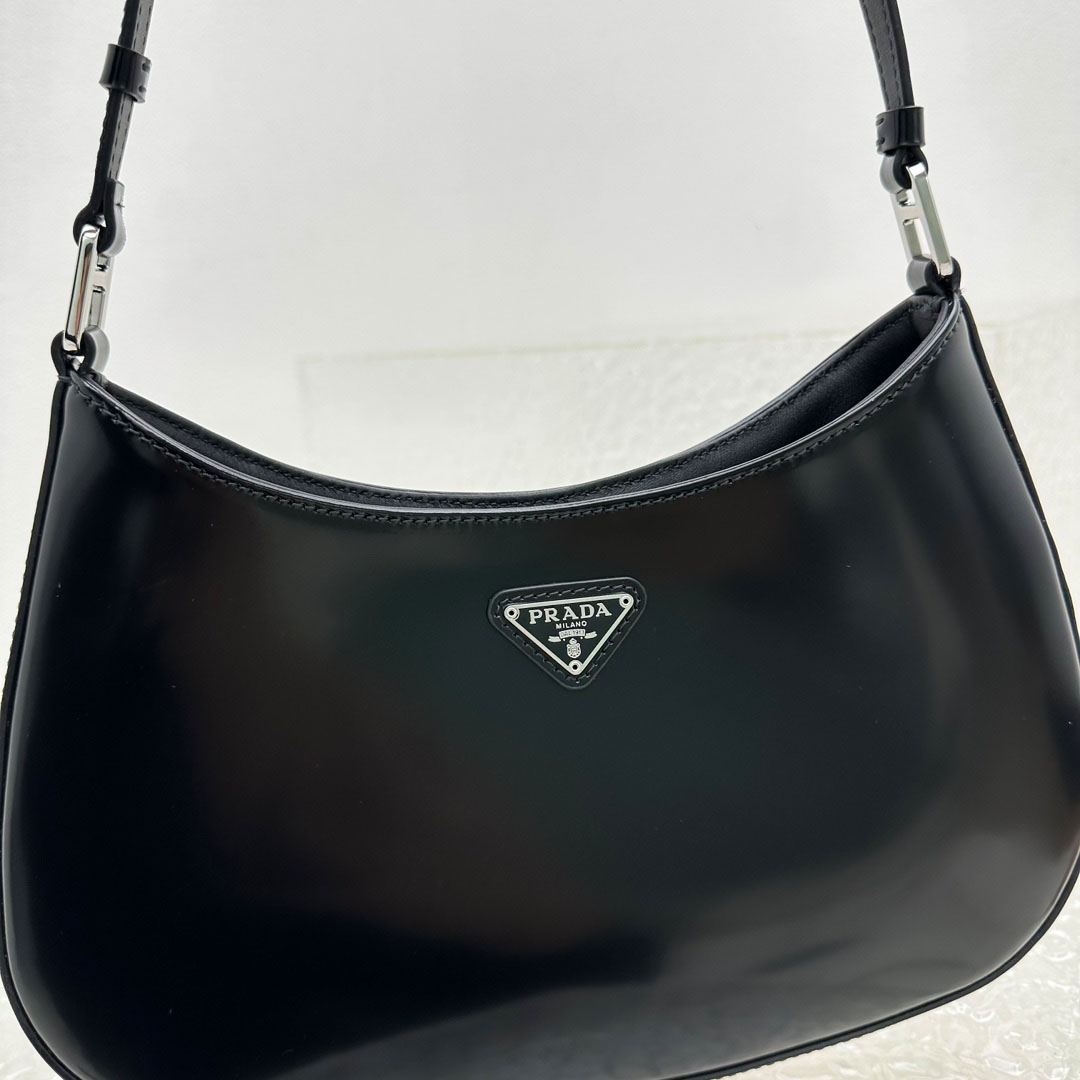 Prada Cleo Brushed Leather Shoulder Bag - DesignerGu