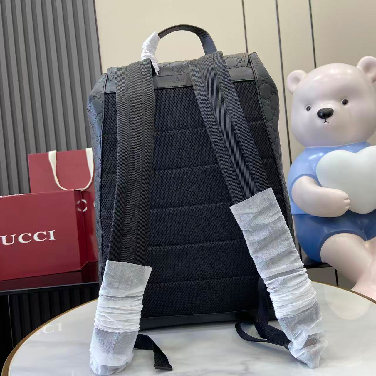 Gucci Emblem Medium Backpack 854750 - DesignerGu
