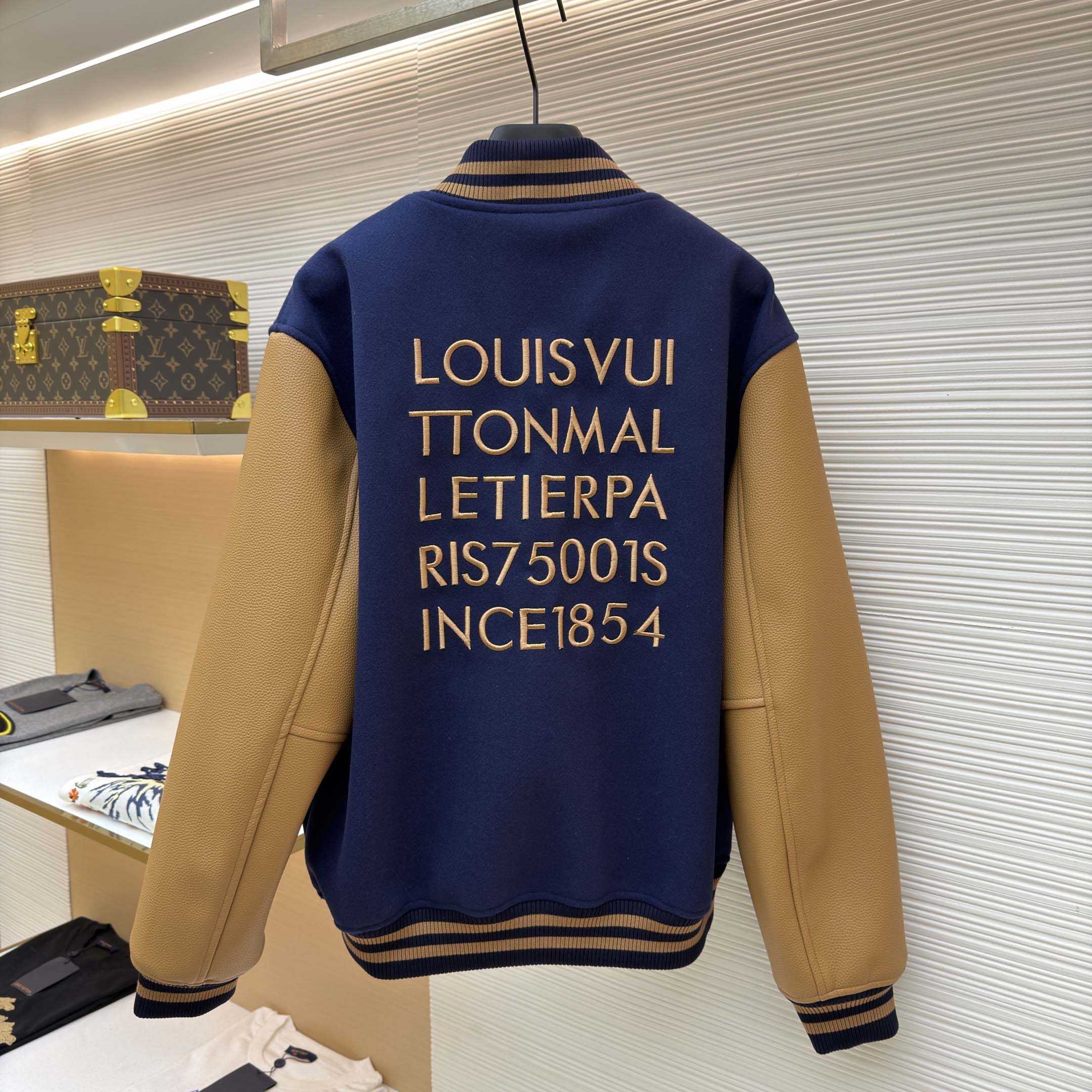 Louis Vuitton Embellished Varsity Jacket   1AJUZ7 - DesignerGu