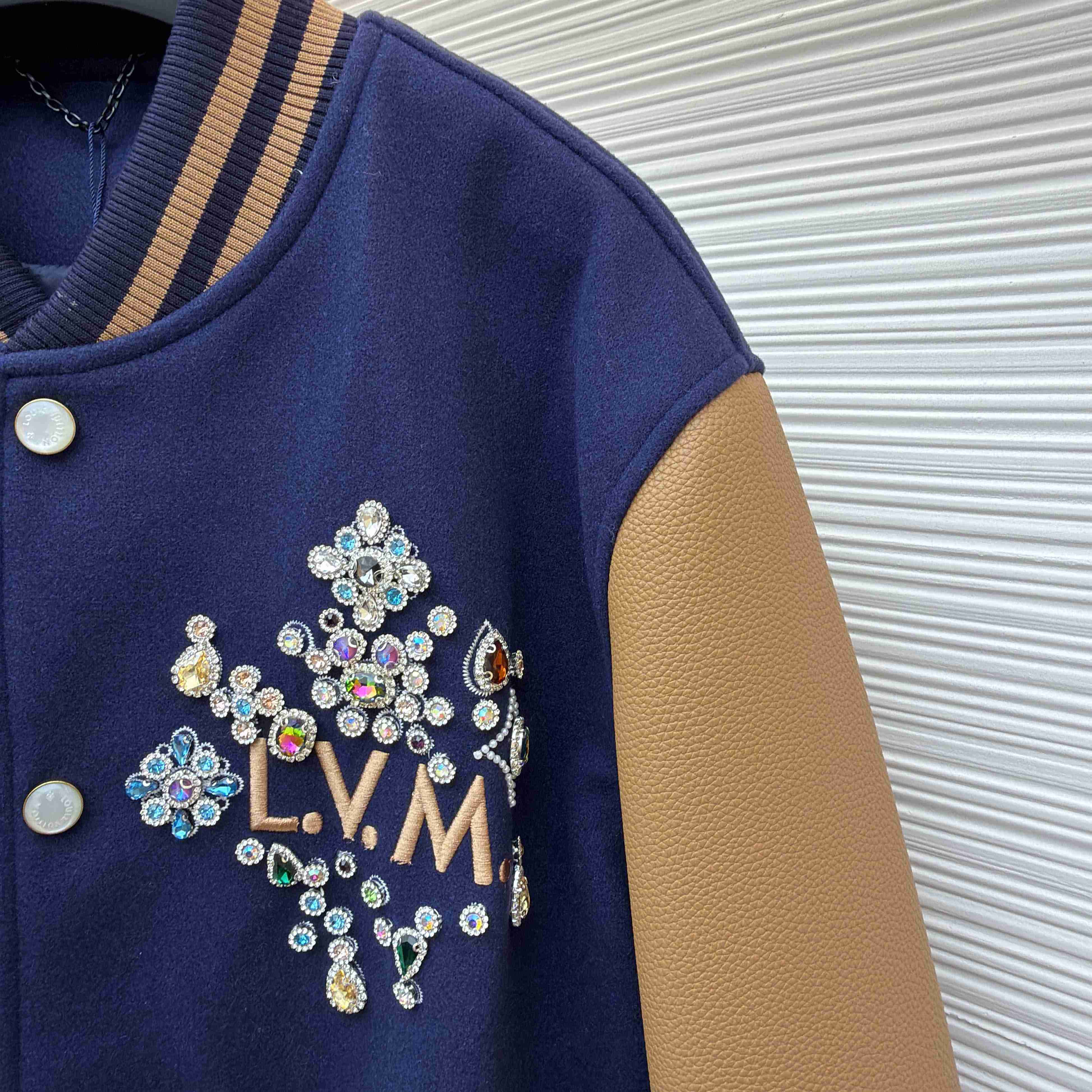 Louis Vuitton Embellished Varsity Jacket   1AJUZ7 - DesignerGu