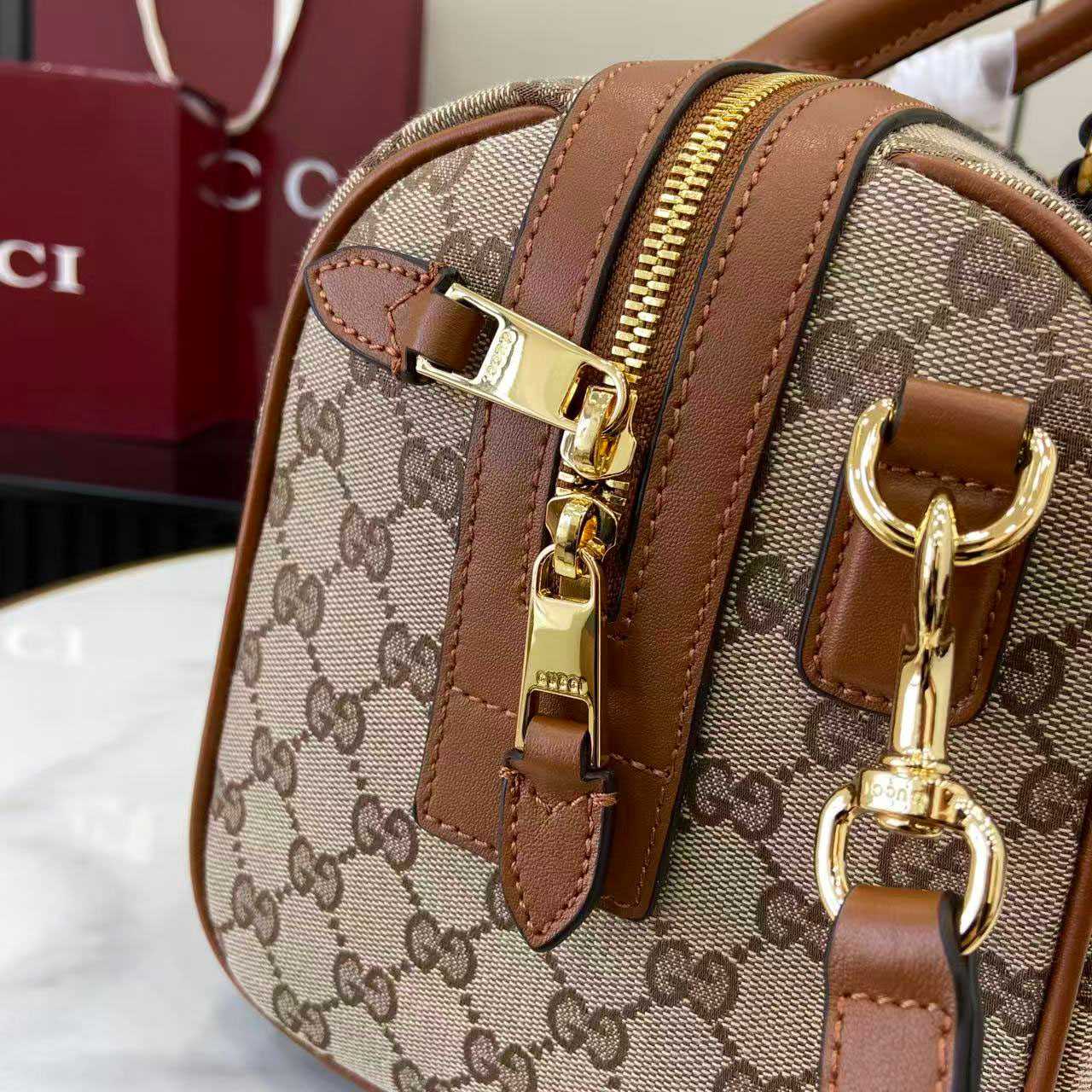 Gucci Ophidia Medium Boston Bag 857595 - DesignerGu