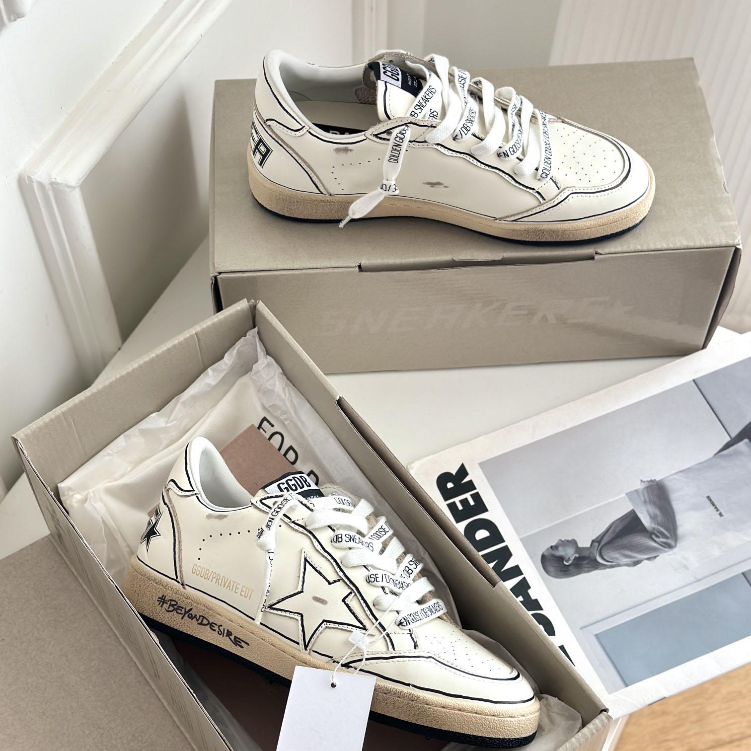 Golden Goose Ball-Star White Grafitti Star White Heel Tab #BEYONDESIRE - DesignerGu