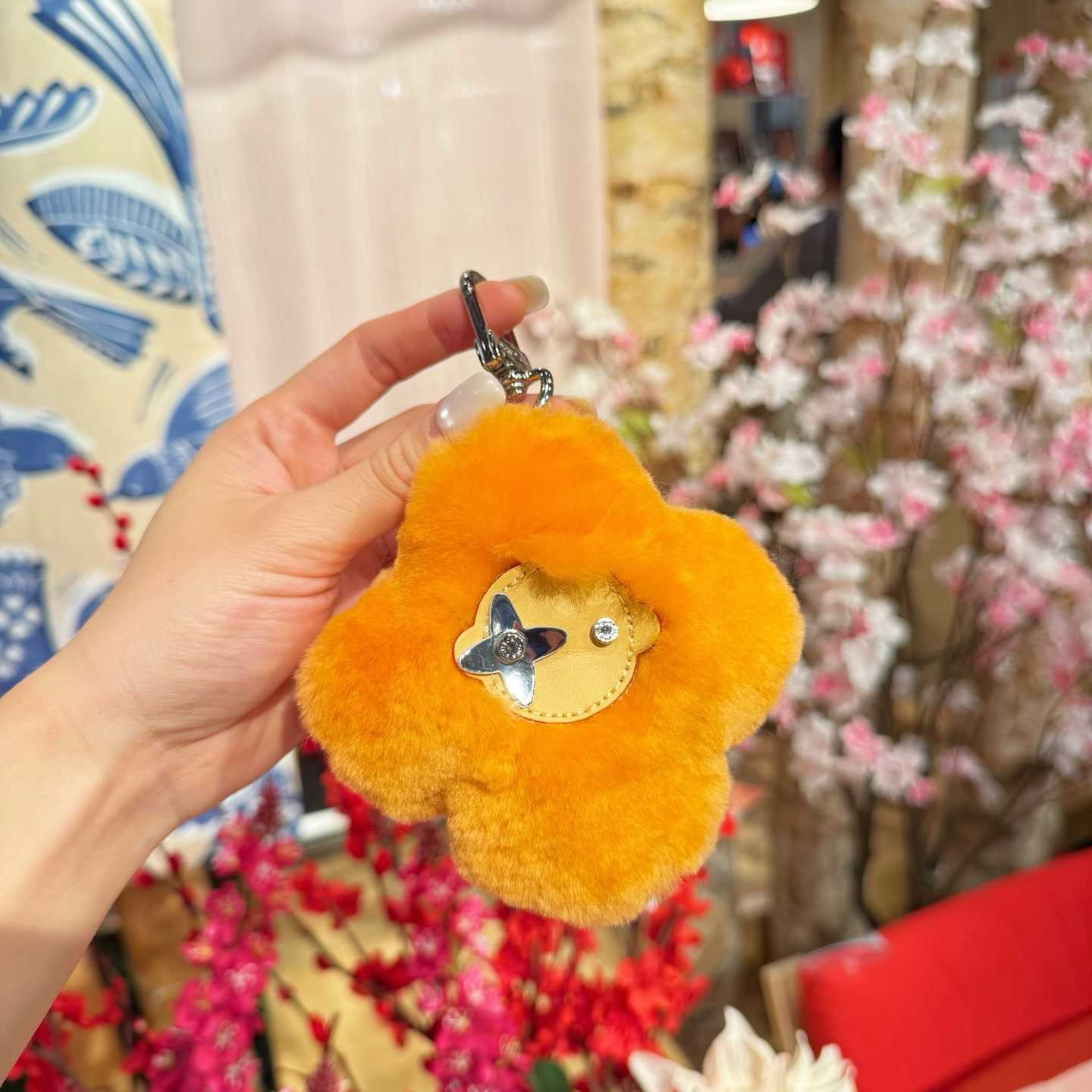 Louis Vuitton Vivienne Shearling Bag Charm   - DesignerGu