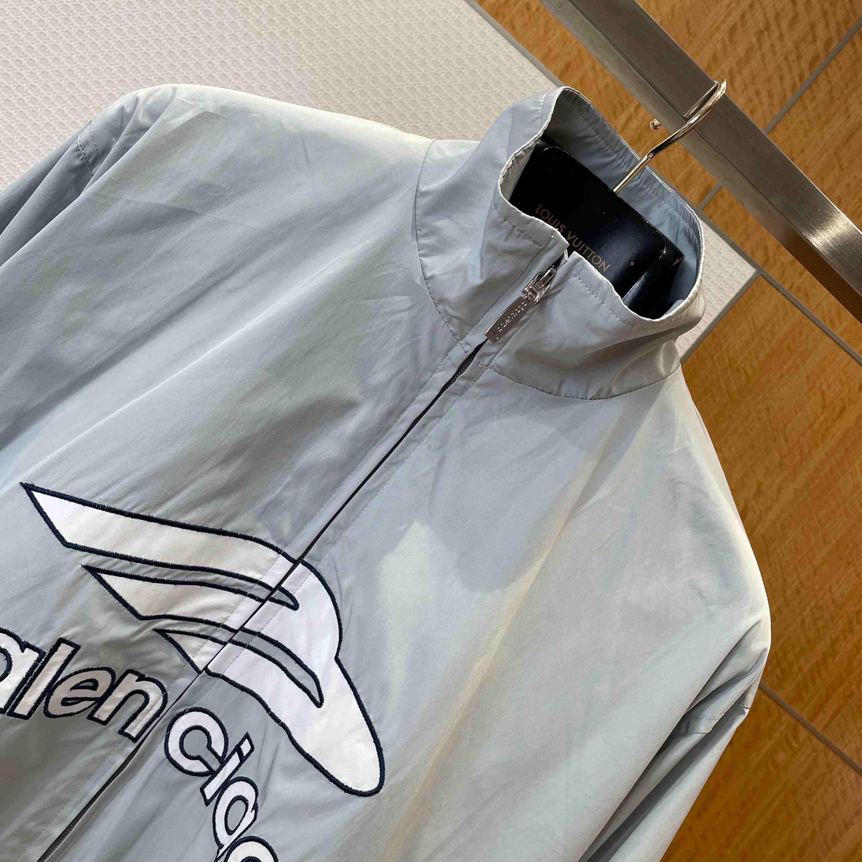 Balenciaga 3B Football Jacket In New Grey - DesignerGu