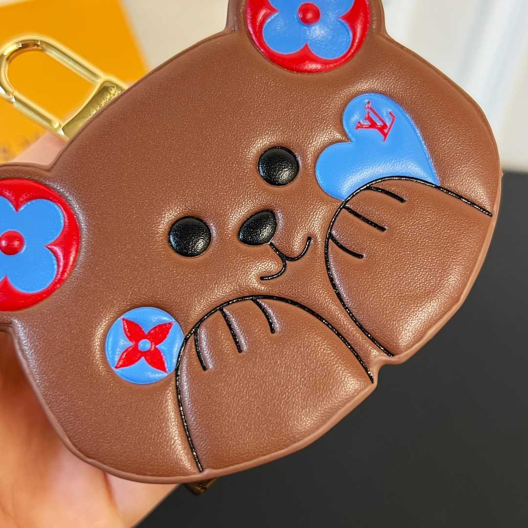 Louis Vuitton Monogram Teddy Bear Earphone Case   - DesignerGu