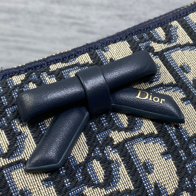 Dior Oblique Bow Pouch with Chain - DesignerGu