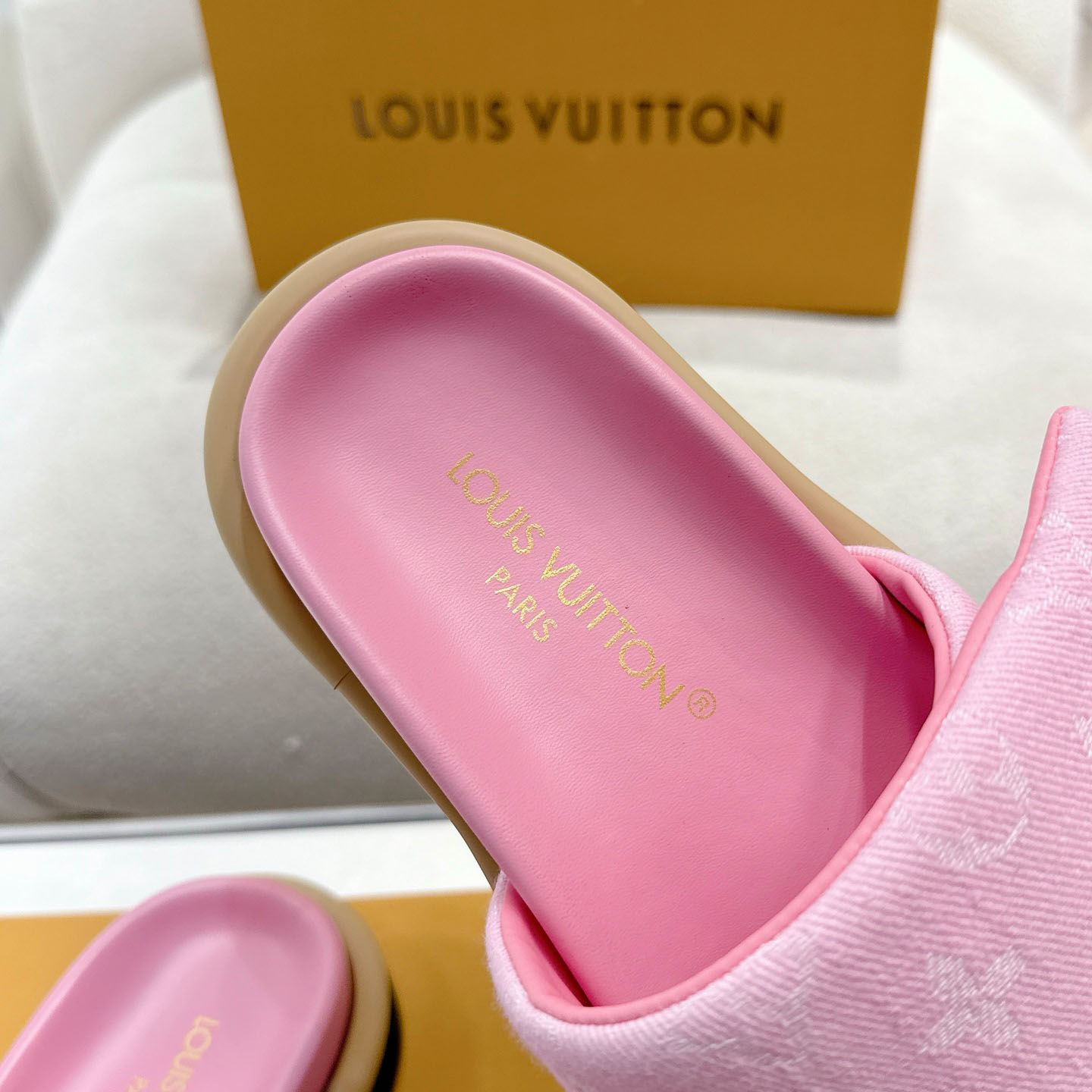 Louis Vuitton Pool Pillow Flat Comfort Mule 1AGUZH - DesignerGu