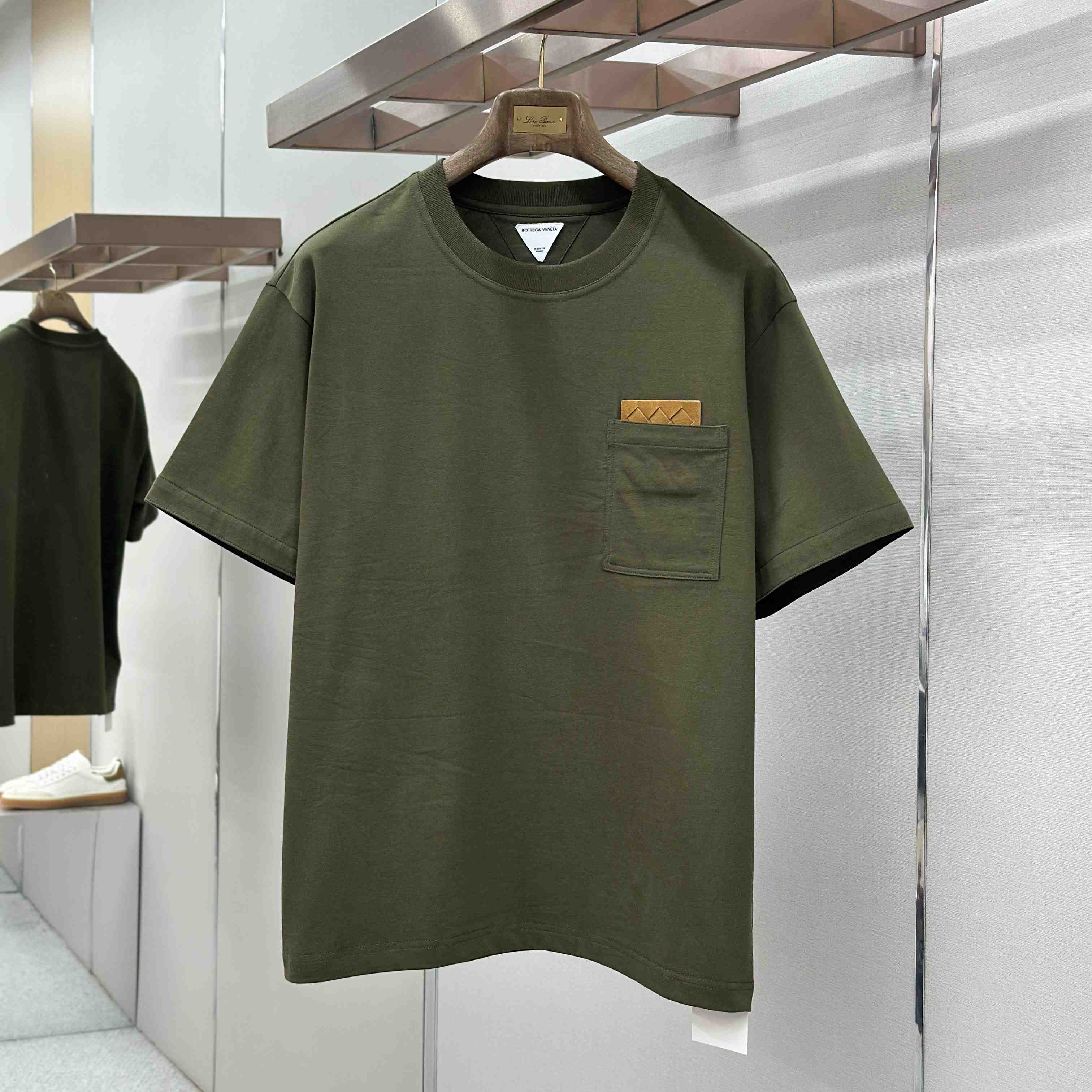 Bottega Veneta Pima Cotton Jersey T-Shirt - DesignerGu