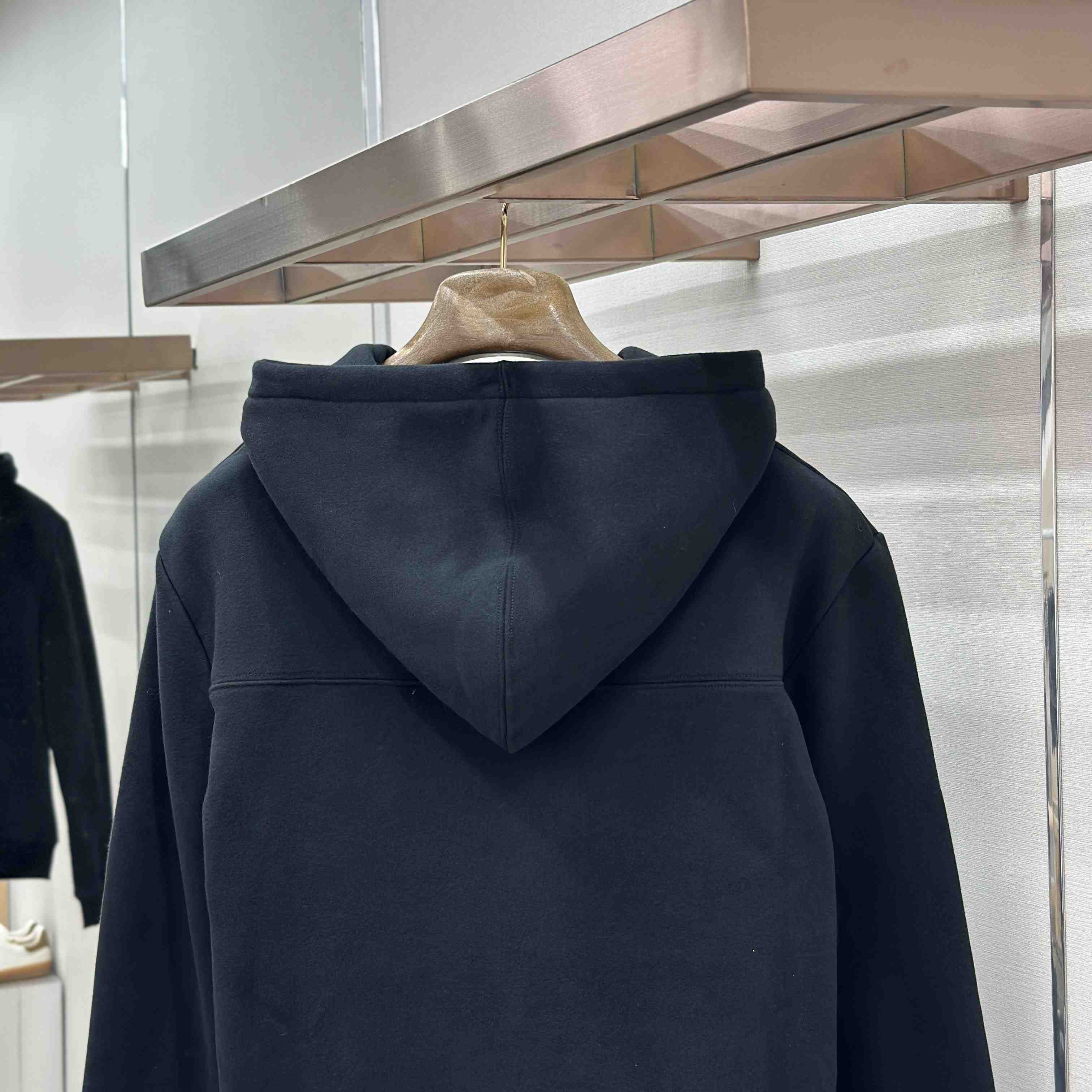 Saint Laurent Scipt Logo Hoodie 'Noir/Naturel' - DesignerGu