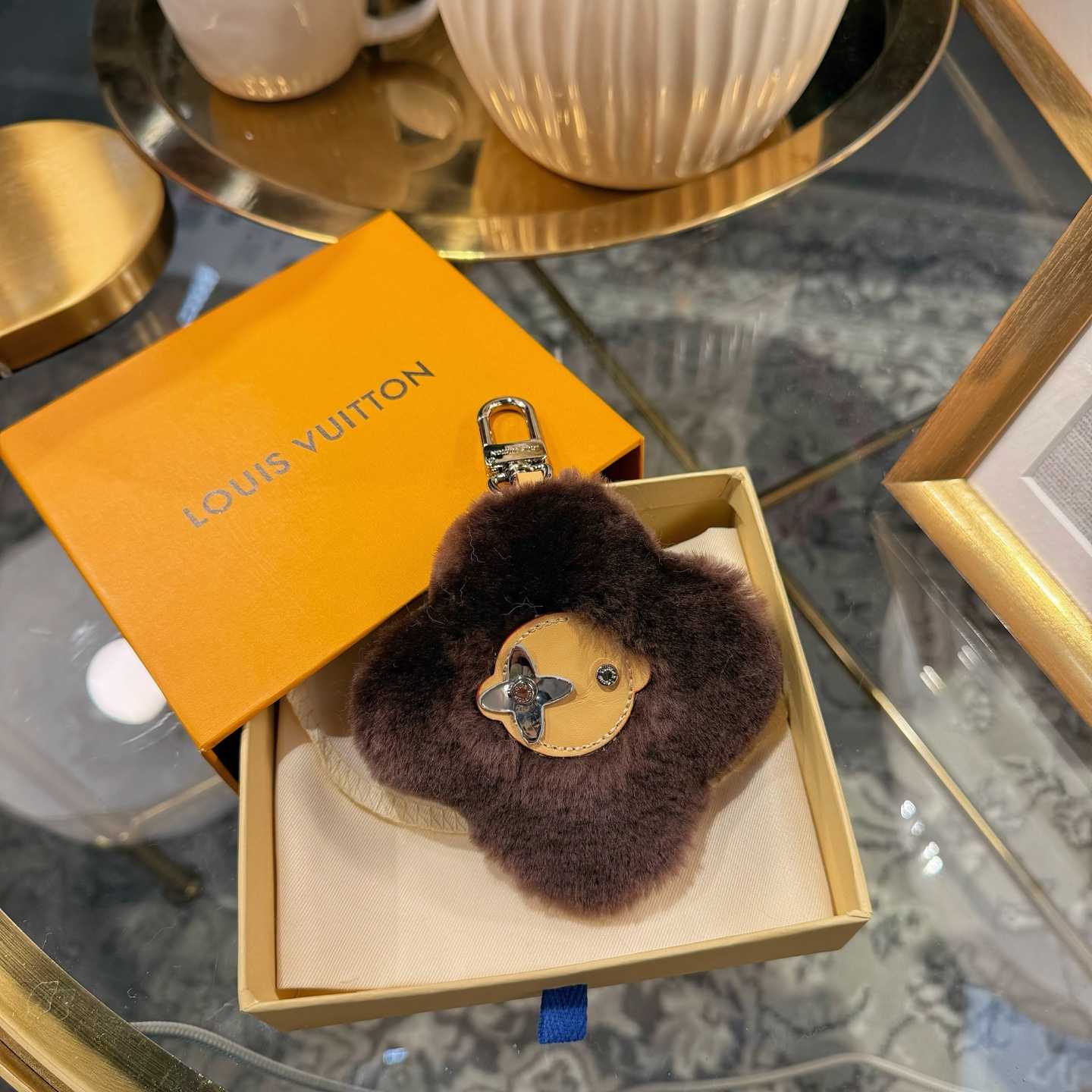 Louis Vuitton Vivienne Shearling Bag Charm   - DesignerGu