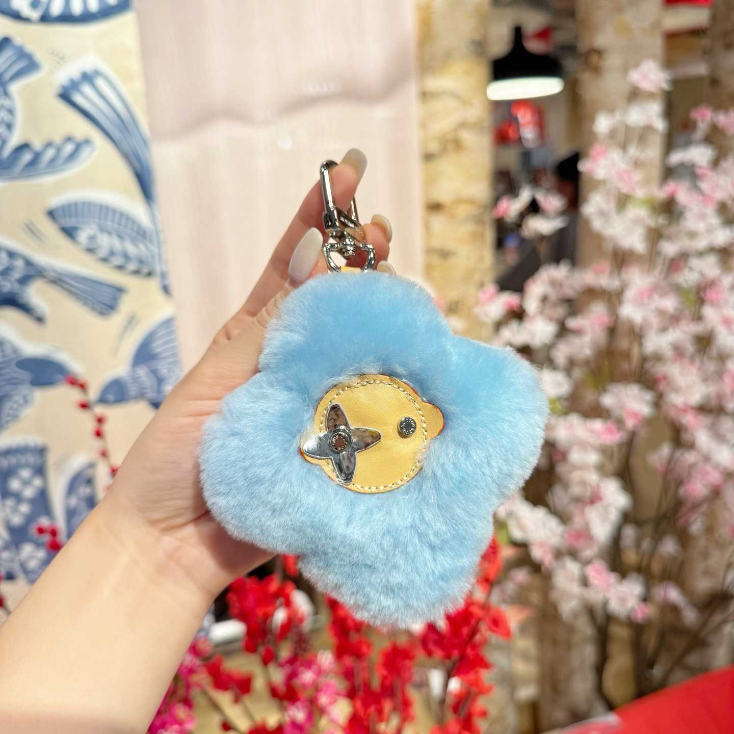 Louis Vuitton Vivienne Shearling Bag Charm   - DesignerGu