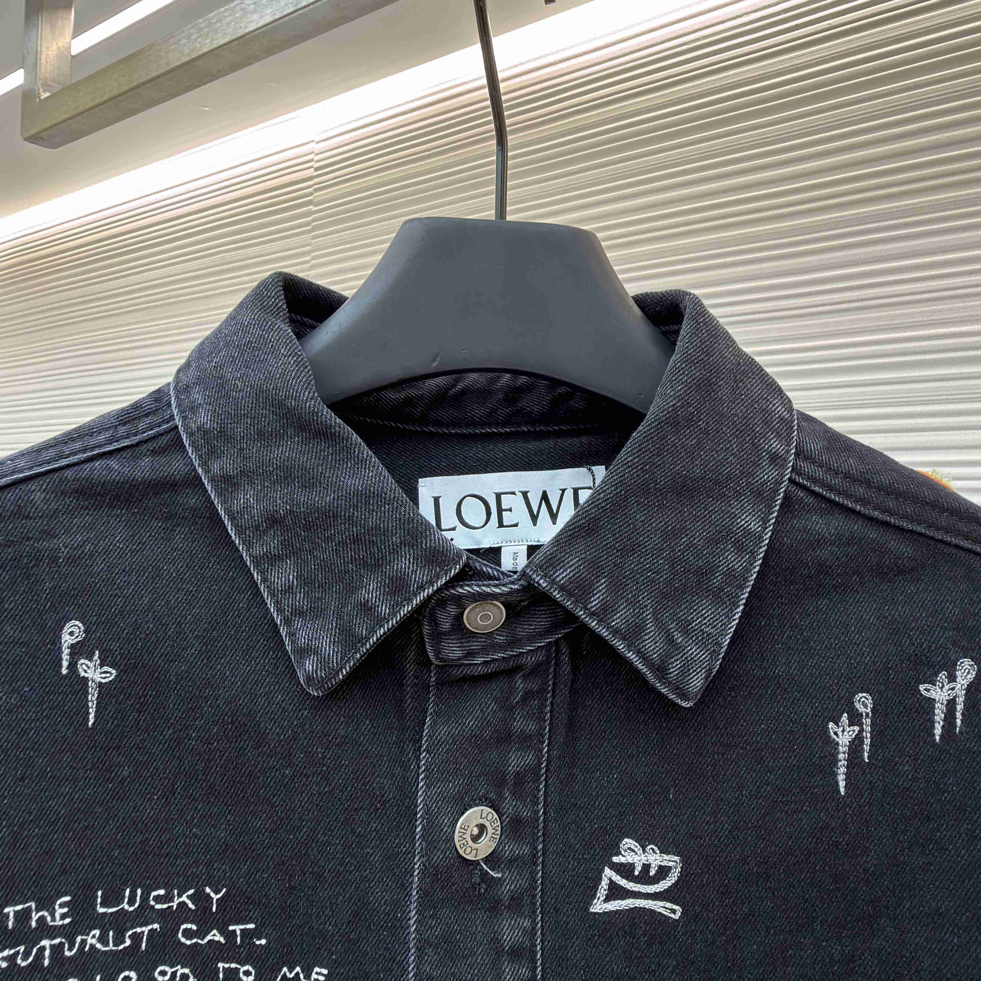 Loewe Overshirt In Denim - DesignerGu