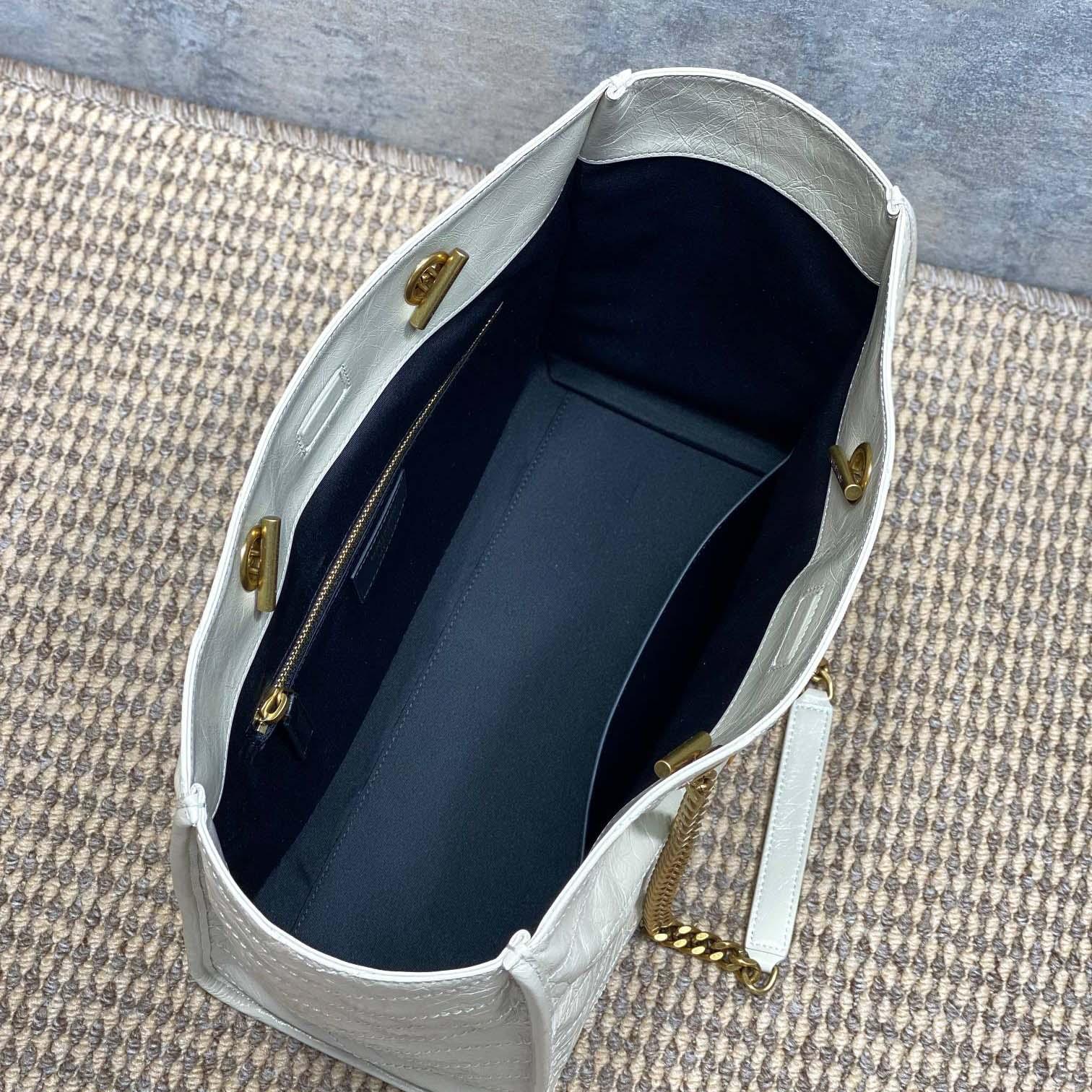 Saint Laurent Nini Shopping In Vintage Leather - DesignerGu