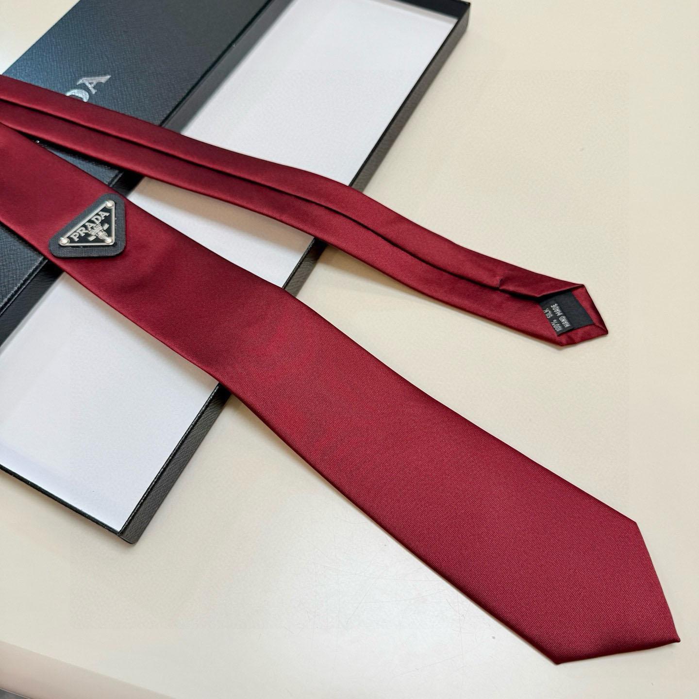 Prada Prada Logo Tie - DesignerGu
