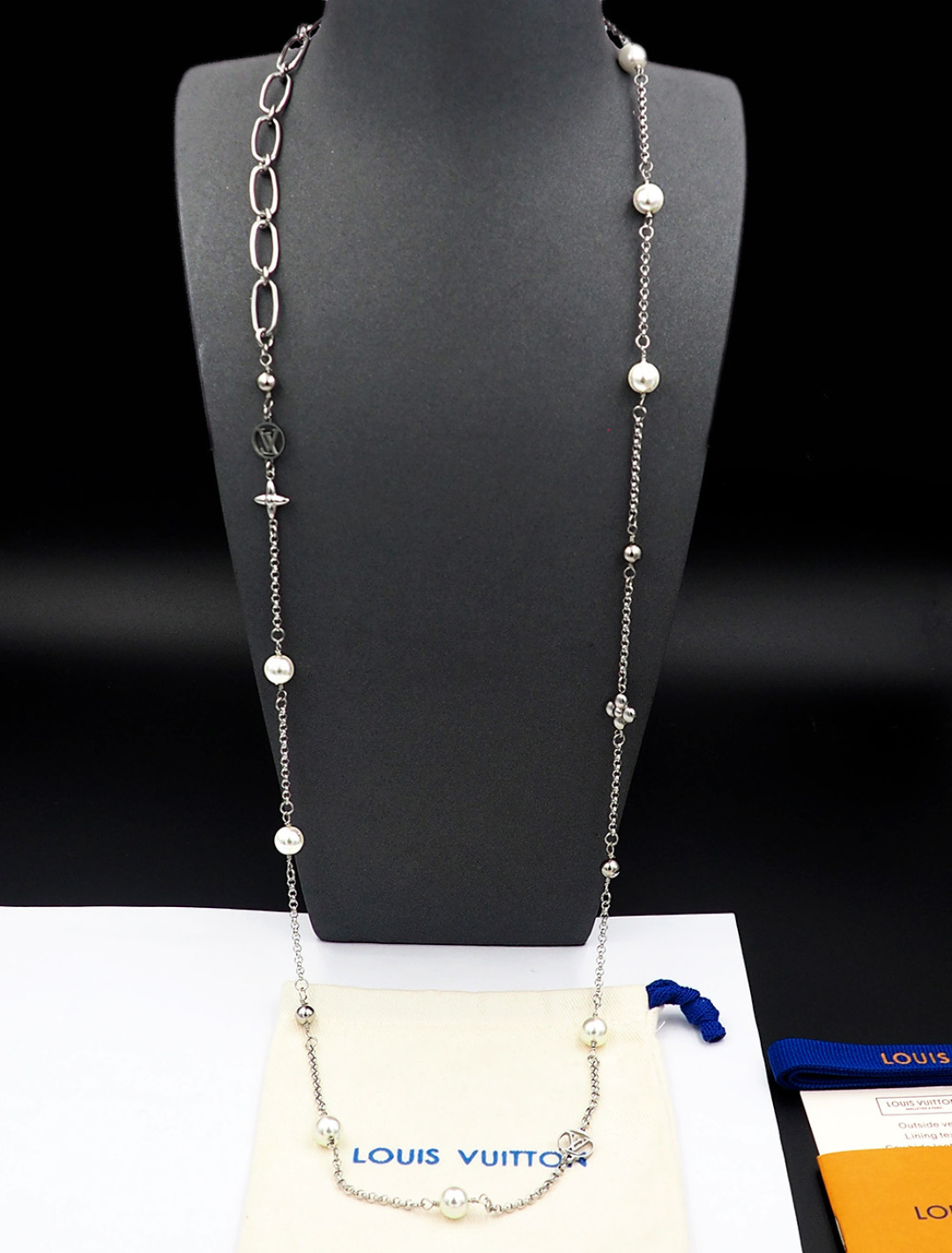 Louis Vuitton LV Mix Chains Necklace   M02516 - DesignerGu