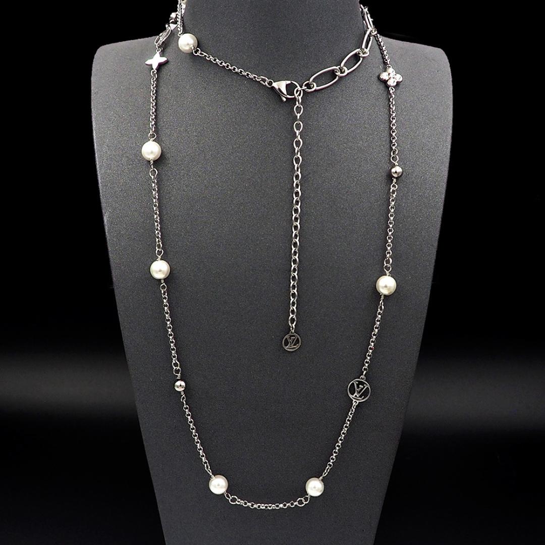 Louis Vuitton LV Mix Chains Necklace   M02516 - DesignerGu