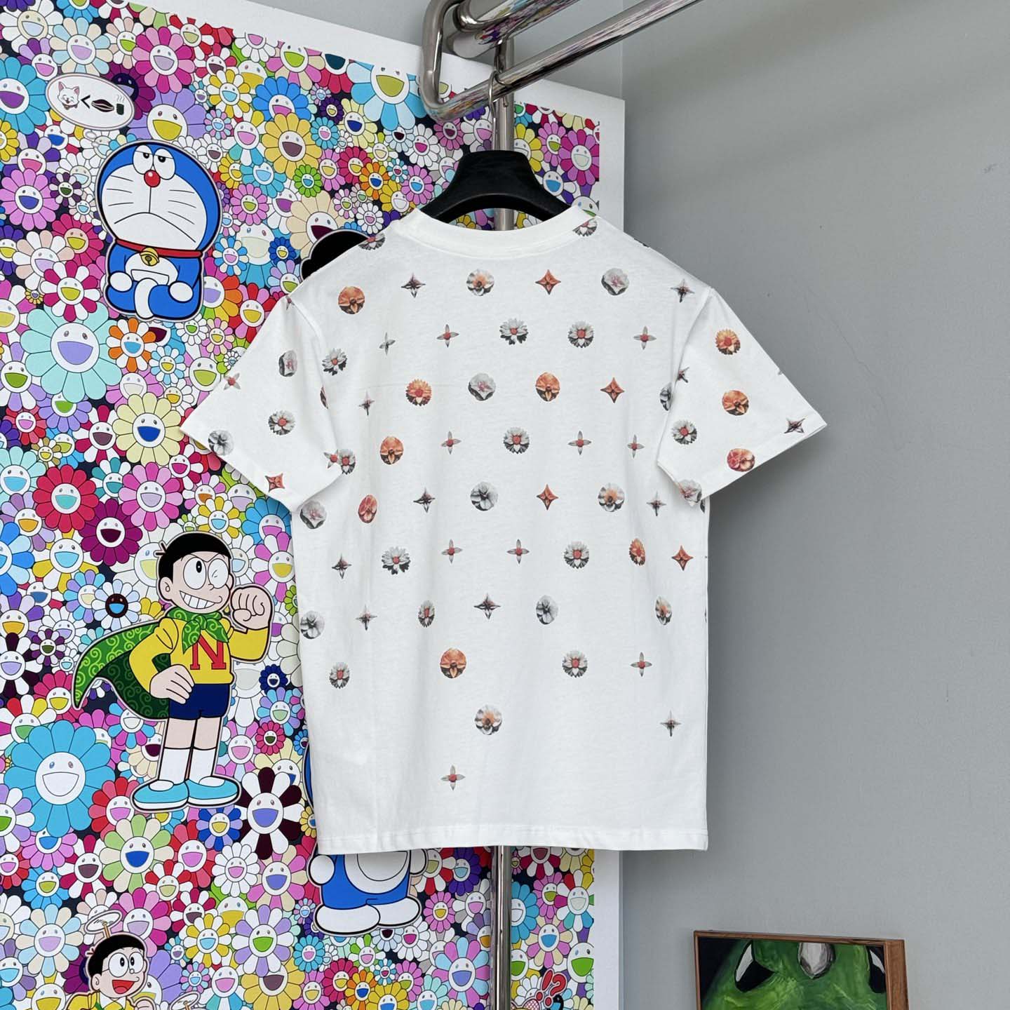  Louis Vuitton Overprinted Monogram Jacquard T-Shirt   1AJRAF - DesignerGu