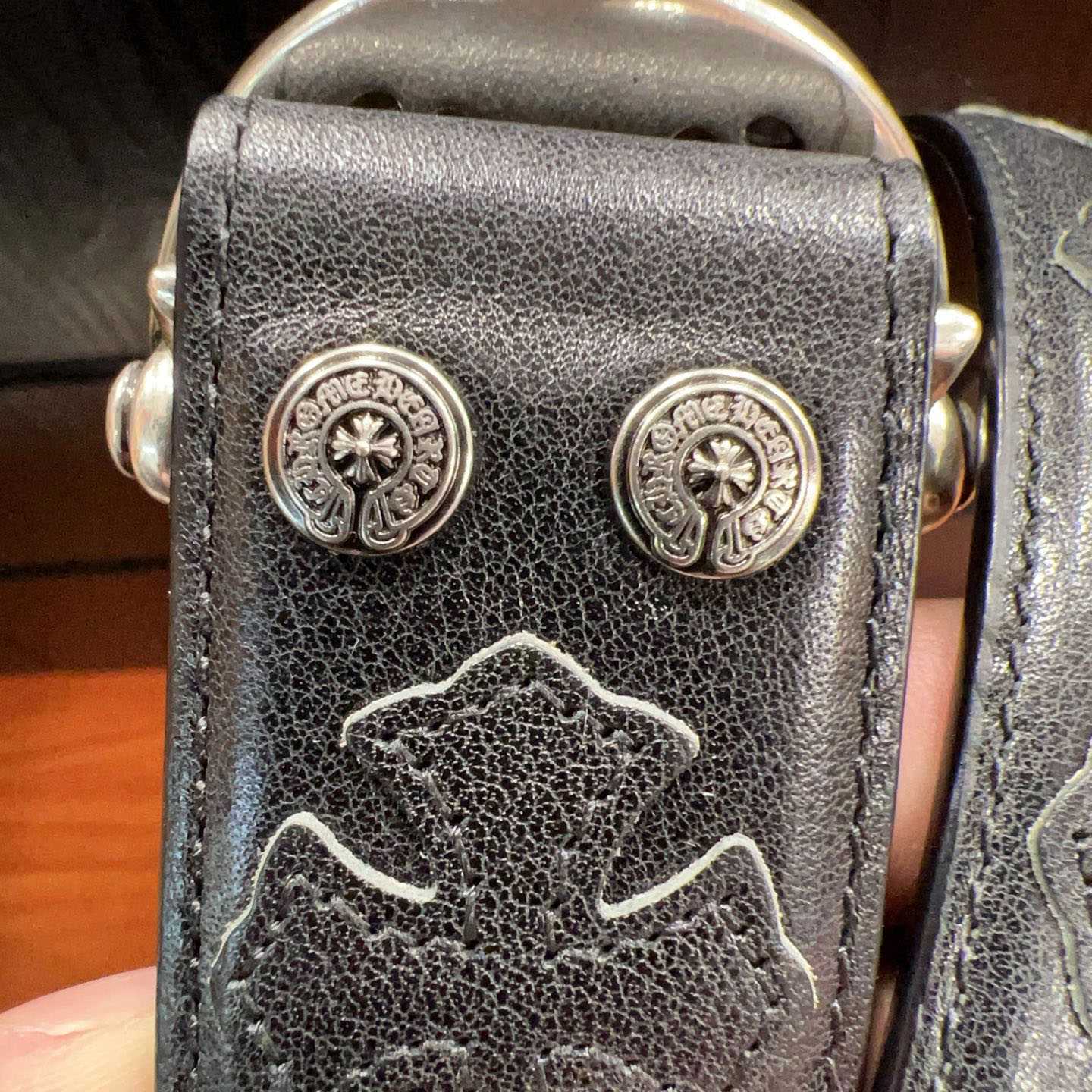 Chrome Hearts Leather Belt   - DesignerGu