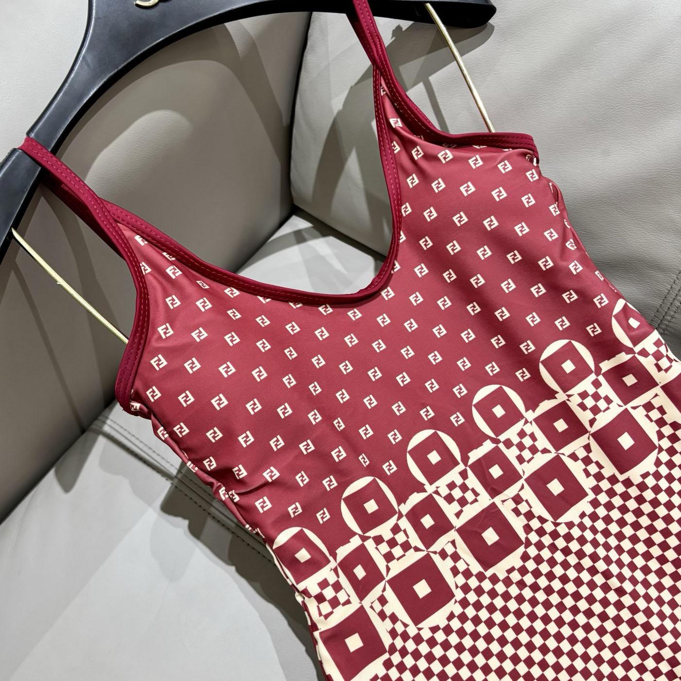 Fendi Geometric Pattern Printed Swimsuit - DesignerGu