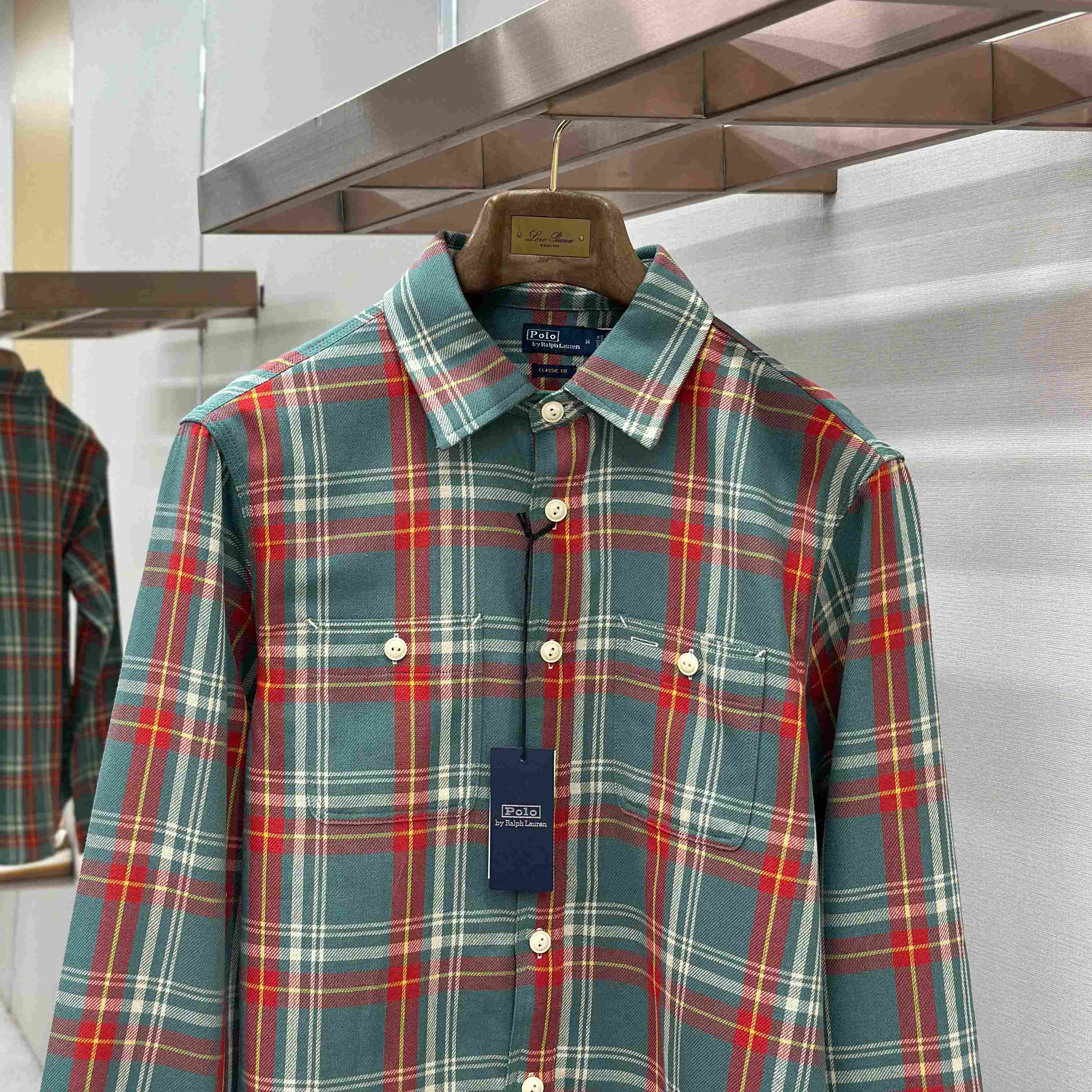  Ralph Lauren Classic Fit Plaid Flannel Workshirt - DesignerGu