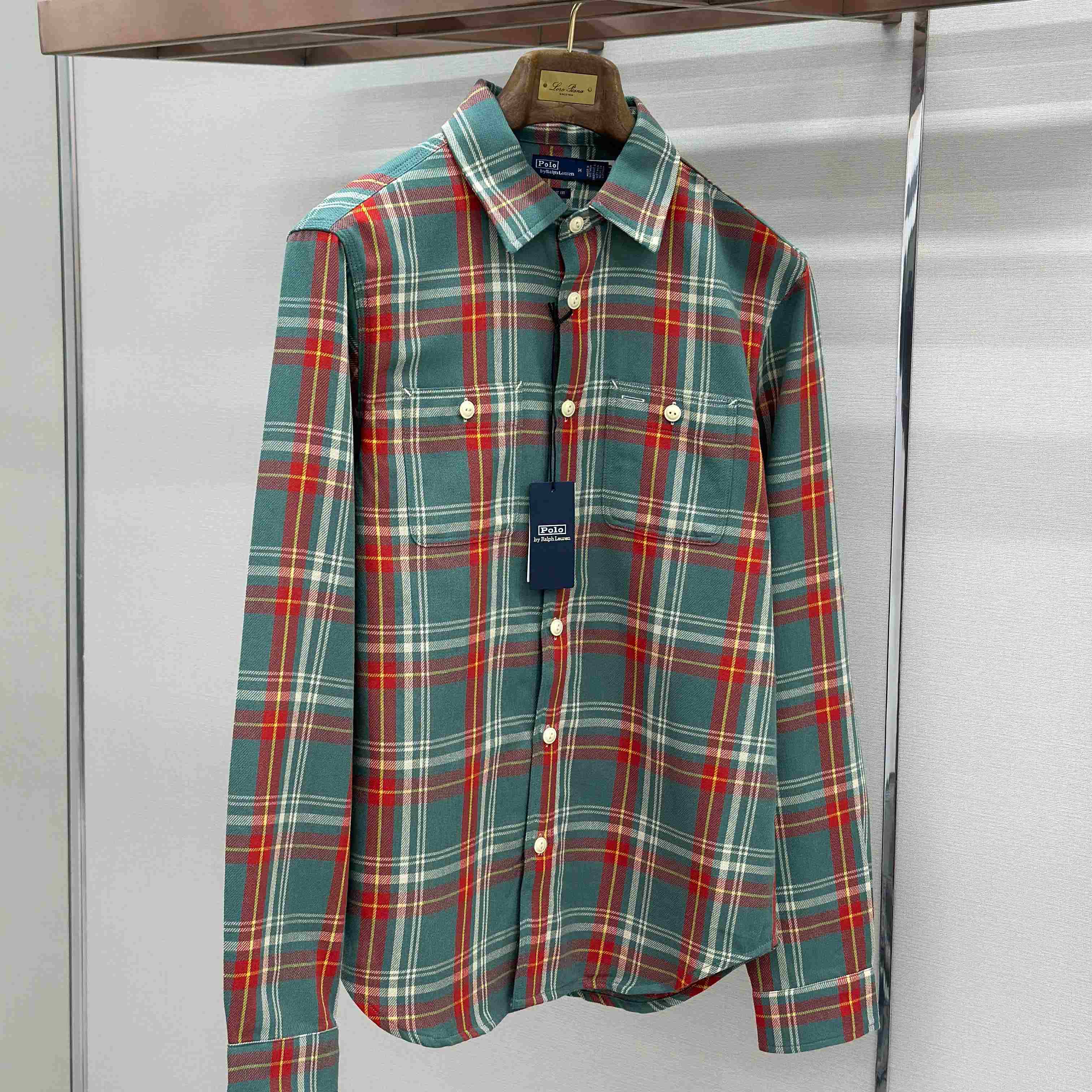  Ralph Lauren Classic Fit Plaid Flannel Workshirt - DesignerGu