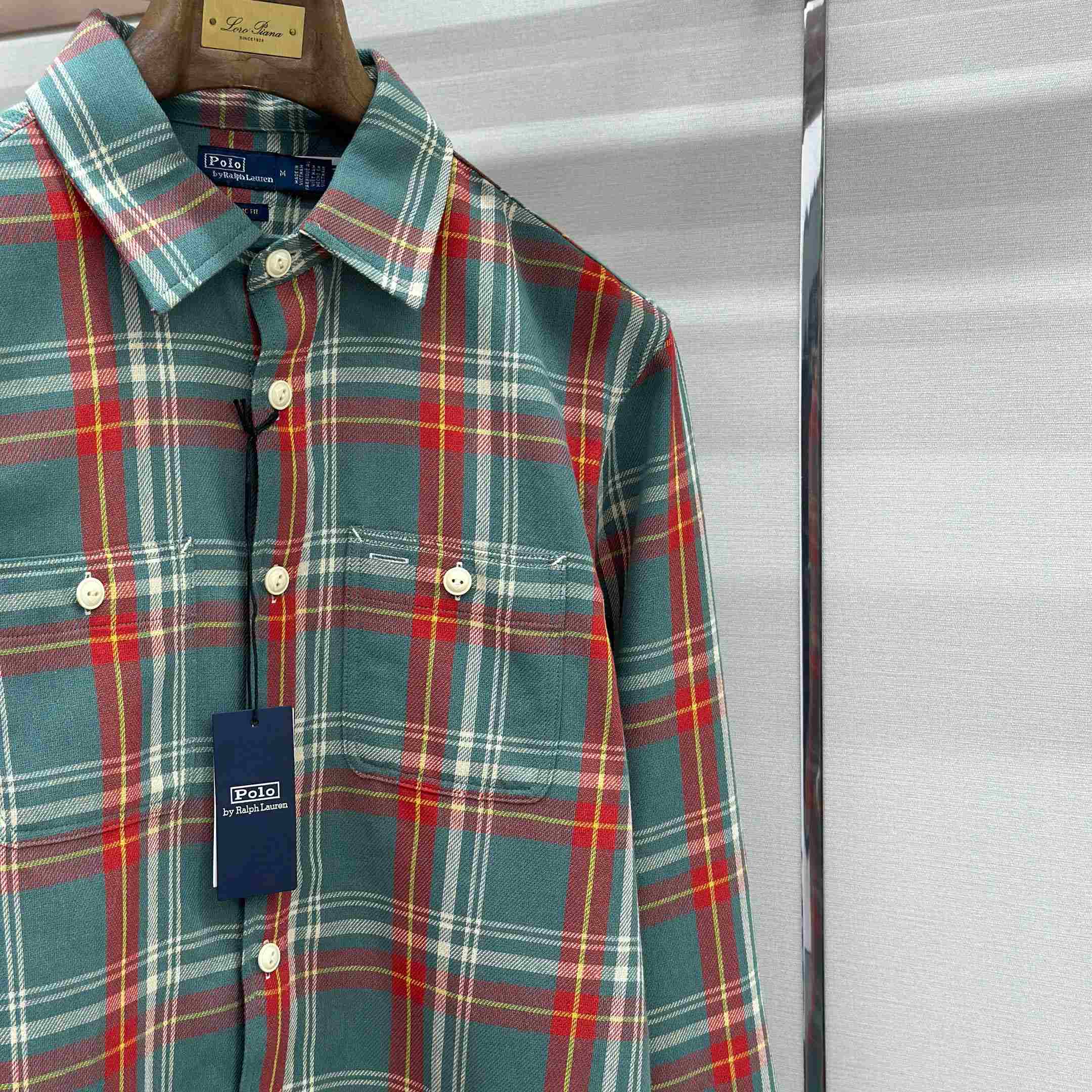  Ralph Lauren Classic Fit Plaid Flannel Workshirt - DesignerGu