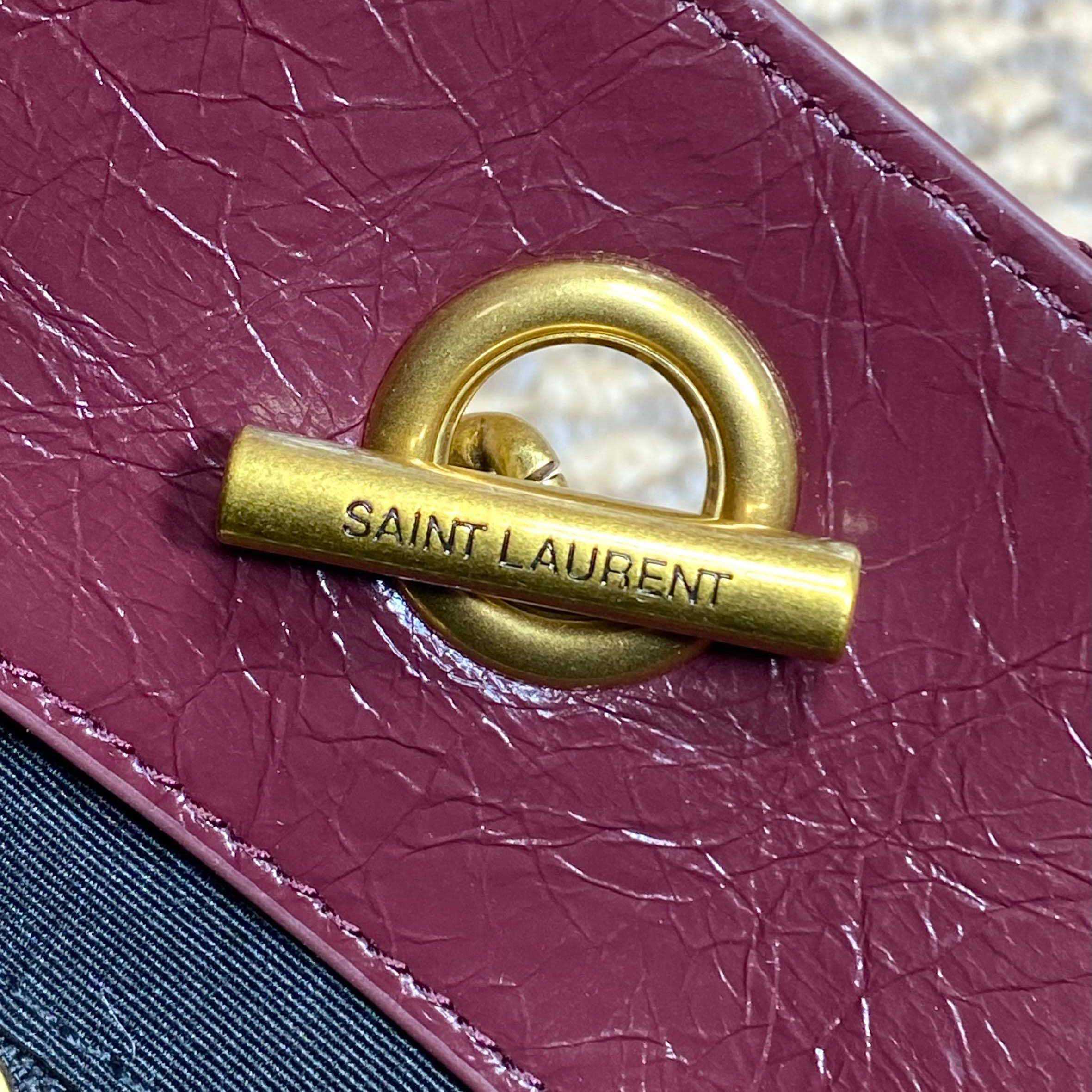 Saint Laurent Nini Small Shopping In Vintage Leather  - DesignerGu