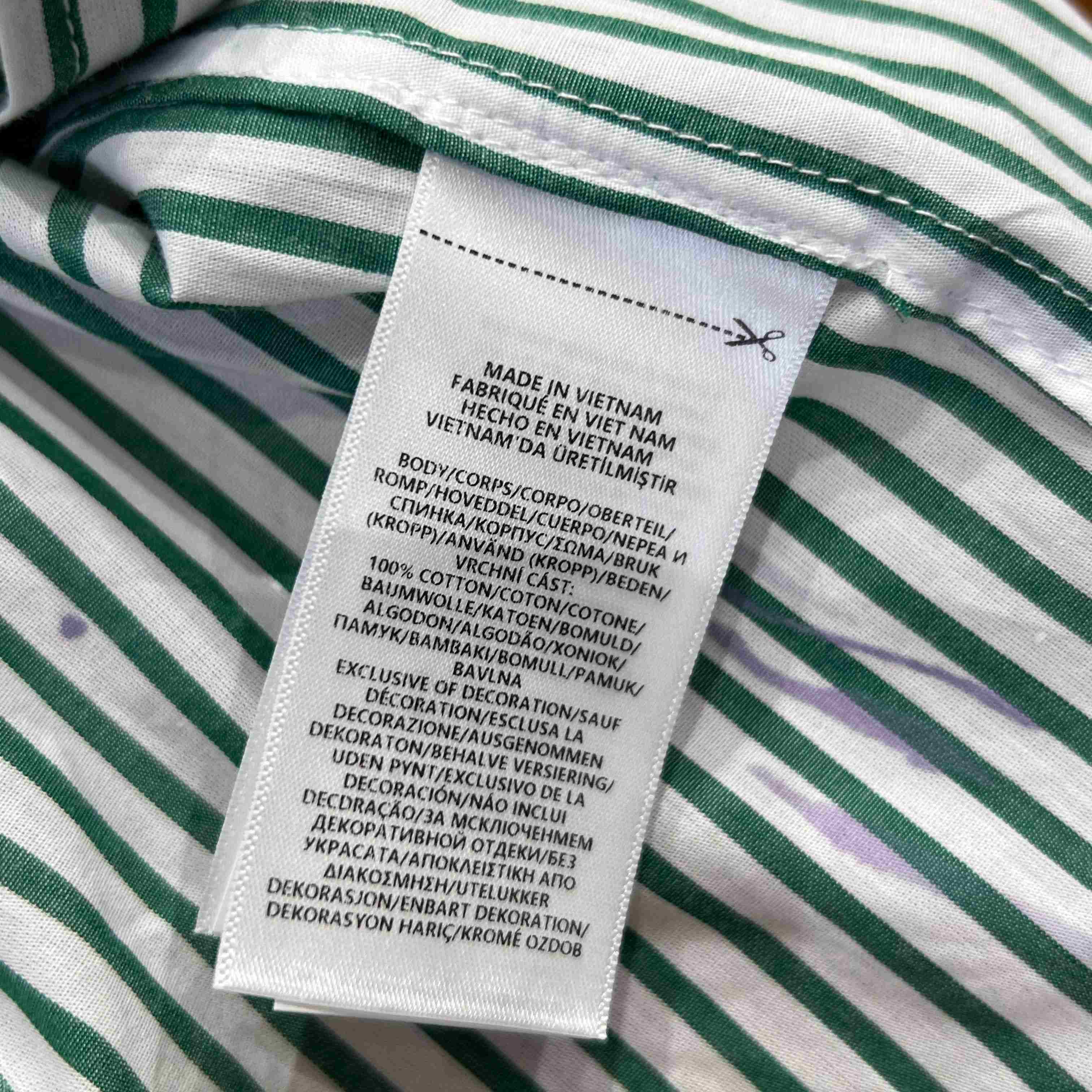  Ralph Lauren Classic Fit Paint-Splatter Striped Shirt - DesignerGu