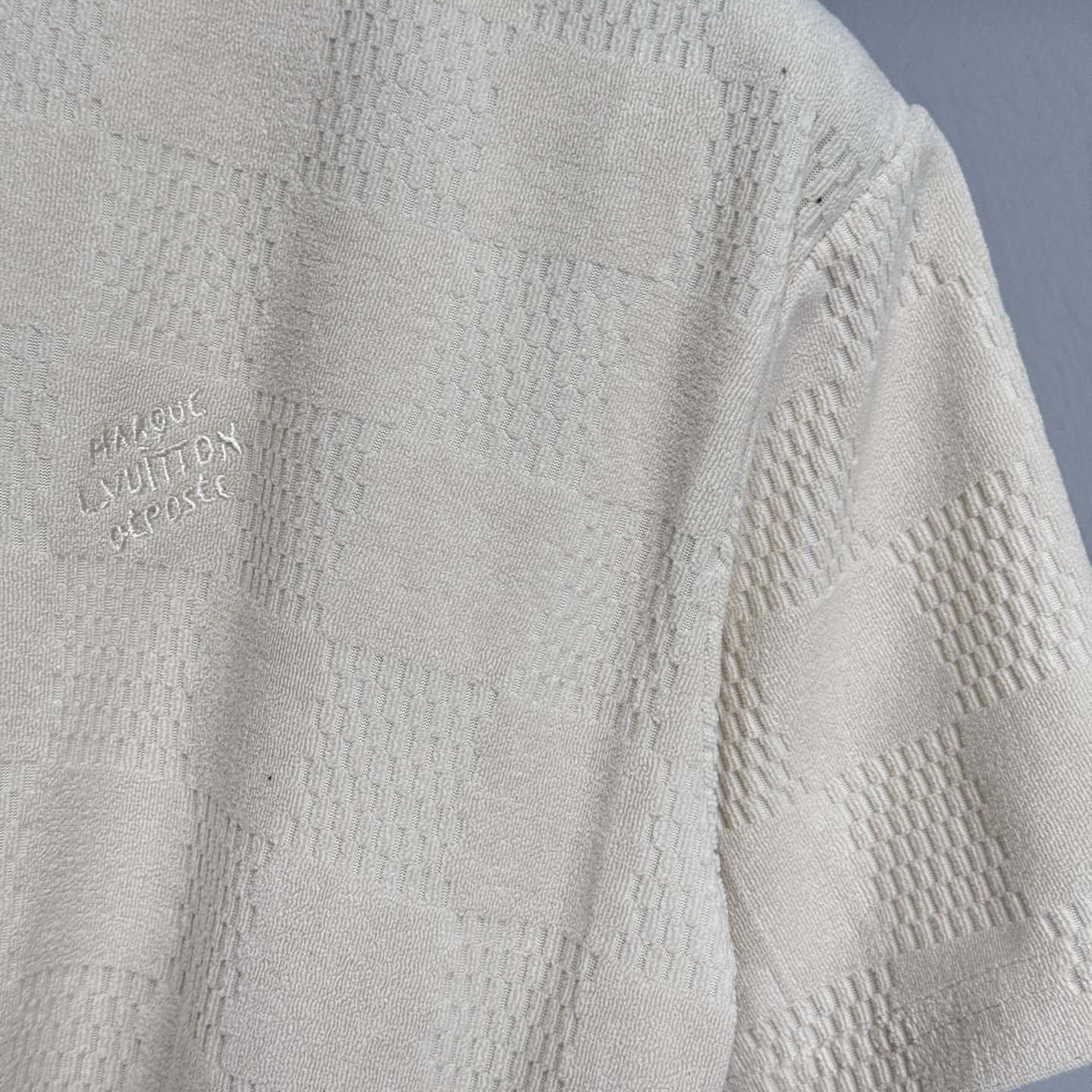 Louis Vuitton Damier French Terry Cotton T-Shirt - DesignerGu