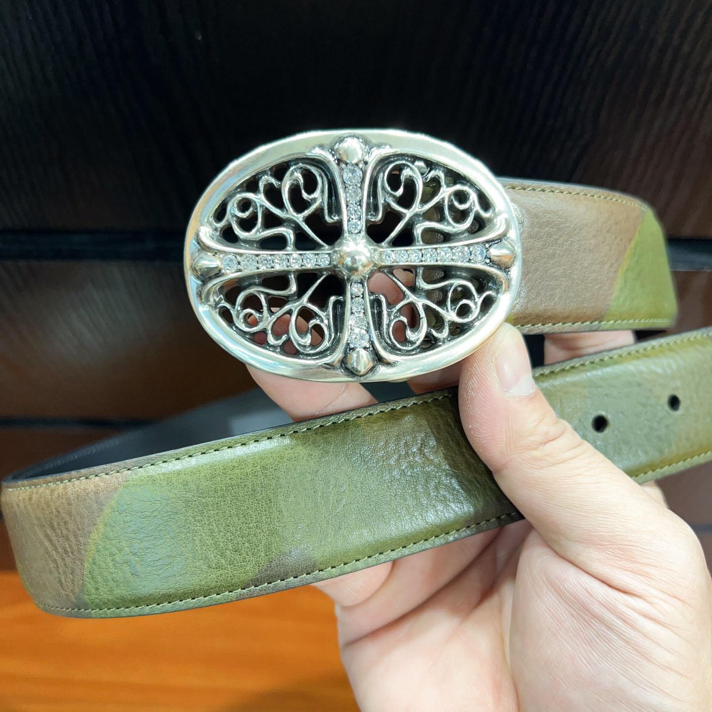 Chrome Hearts Leather Belt   - DesignerGu