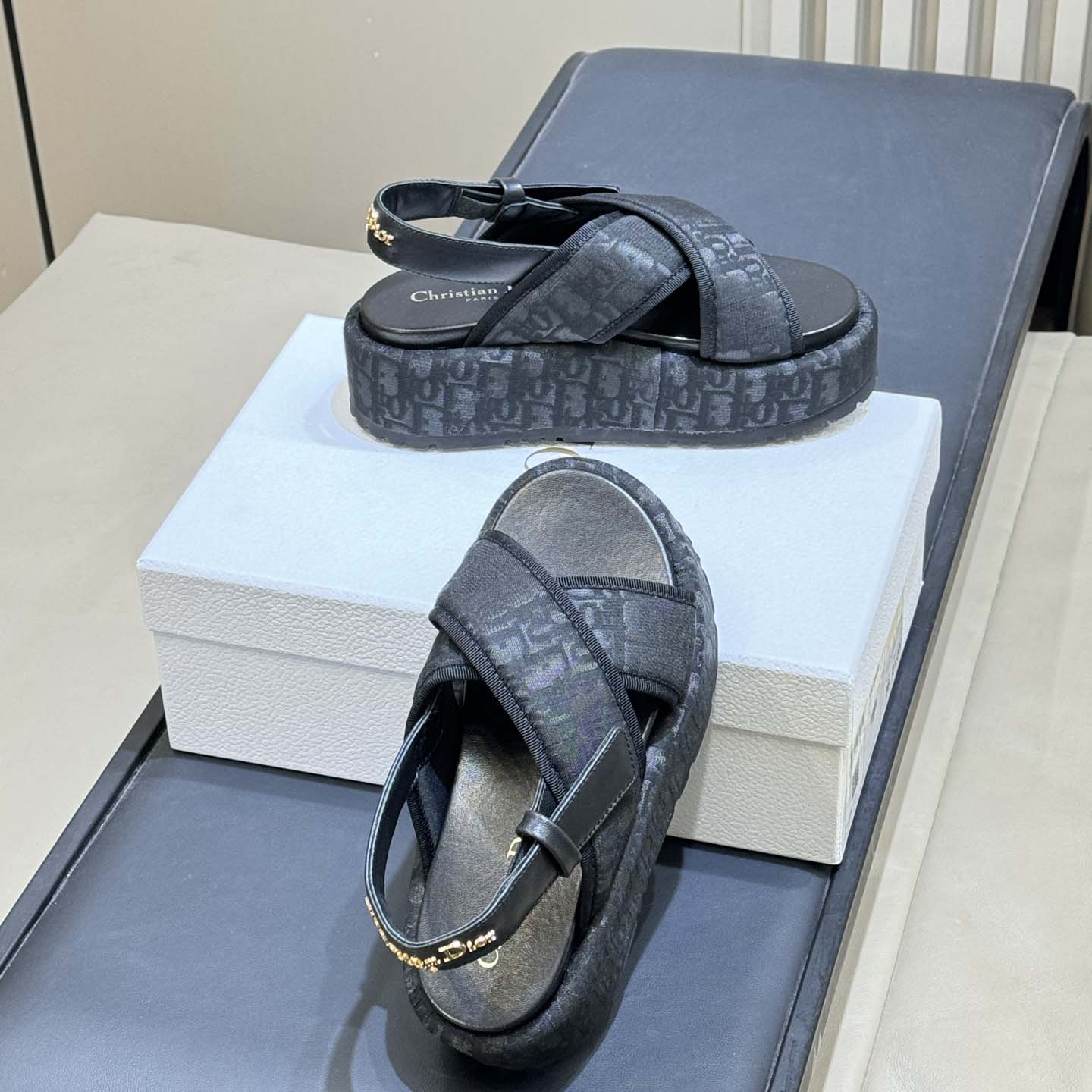 Dior D-Lane Platform Sandal  - DesignerGu
