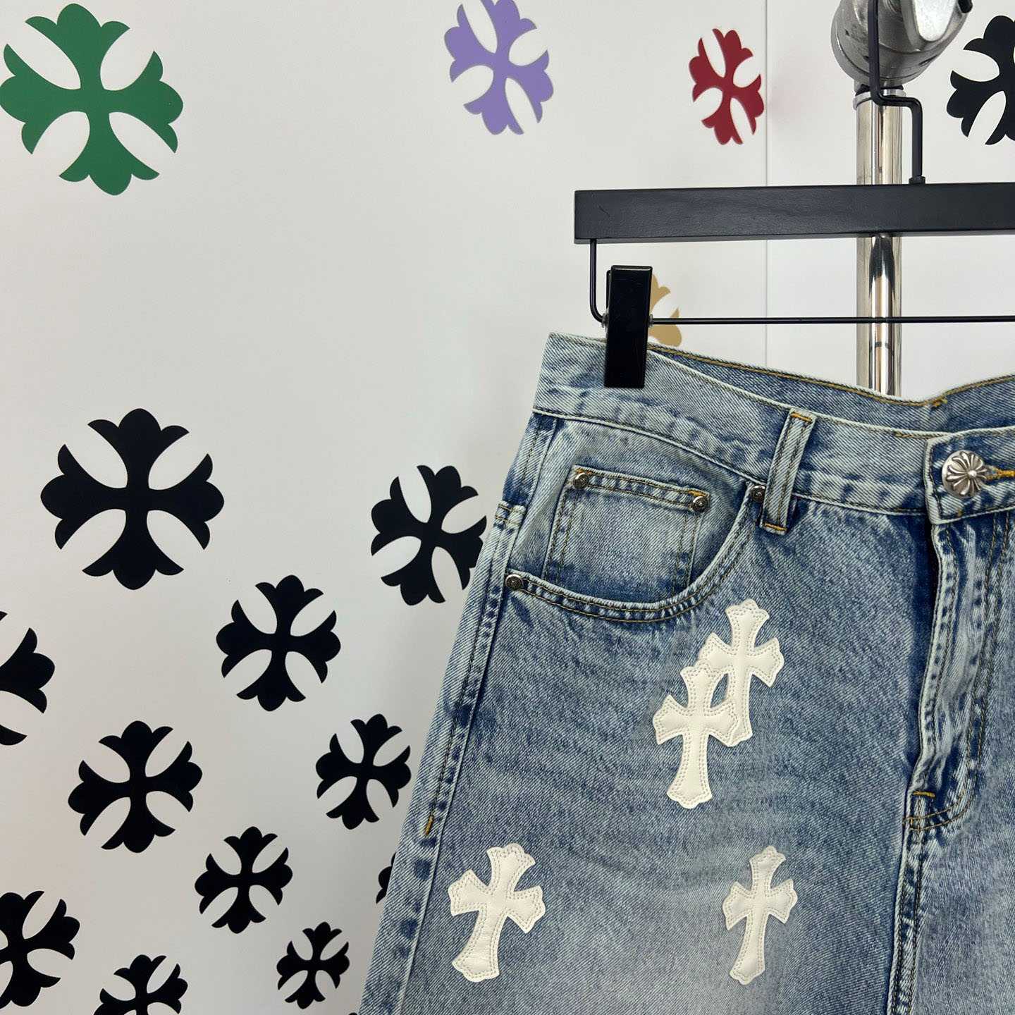 Chrome Hearts Denim Shorts - DesignerGu