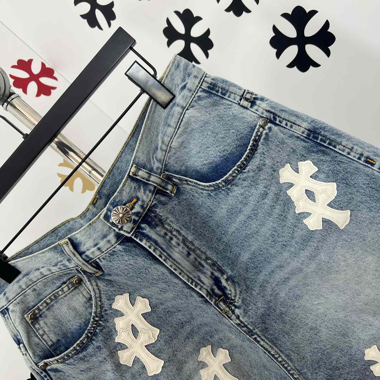Chrome Hearts Denim Shorts - DesignerGu