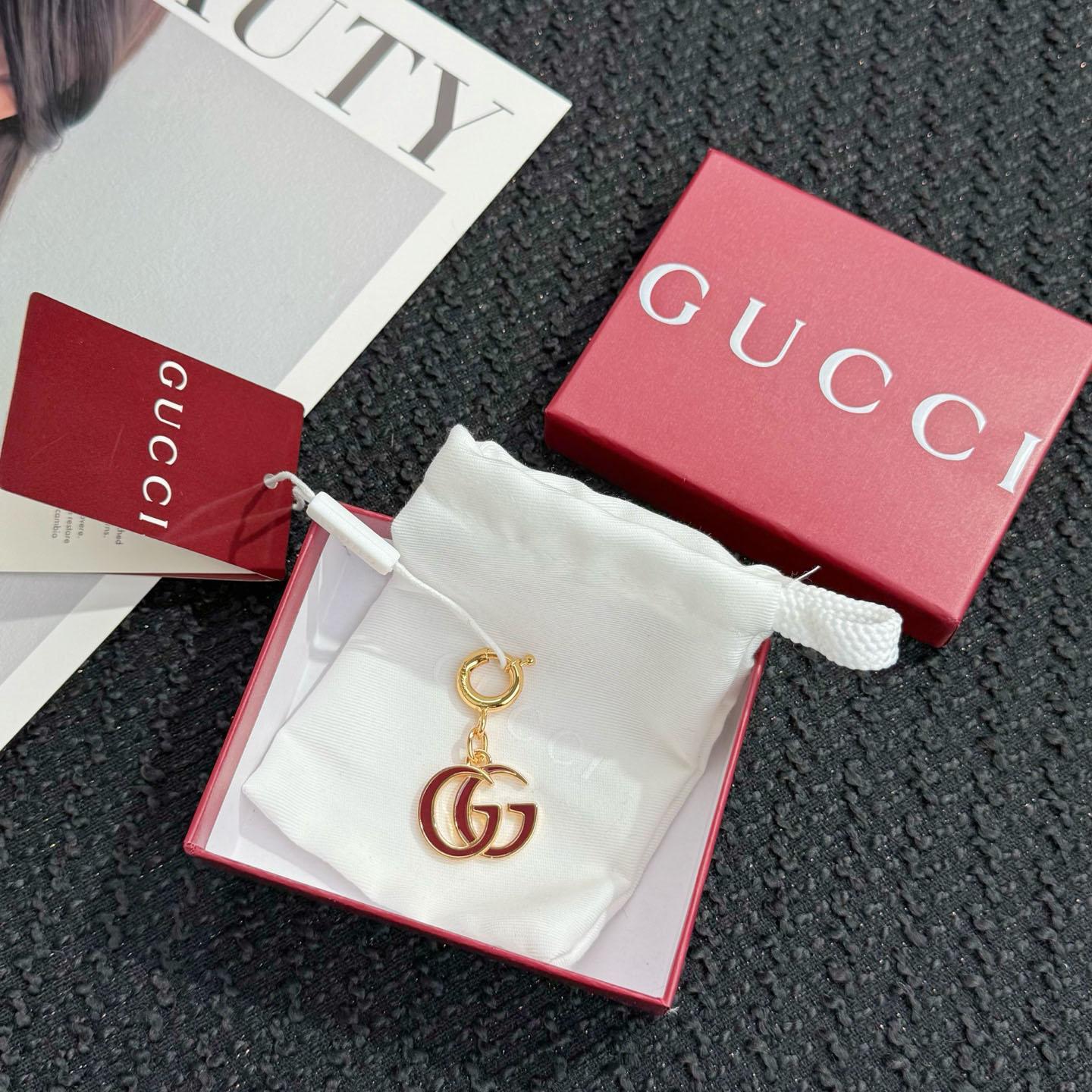 Gucci Double G Bag Charm - DesignerGu