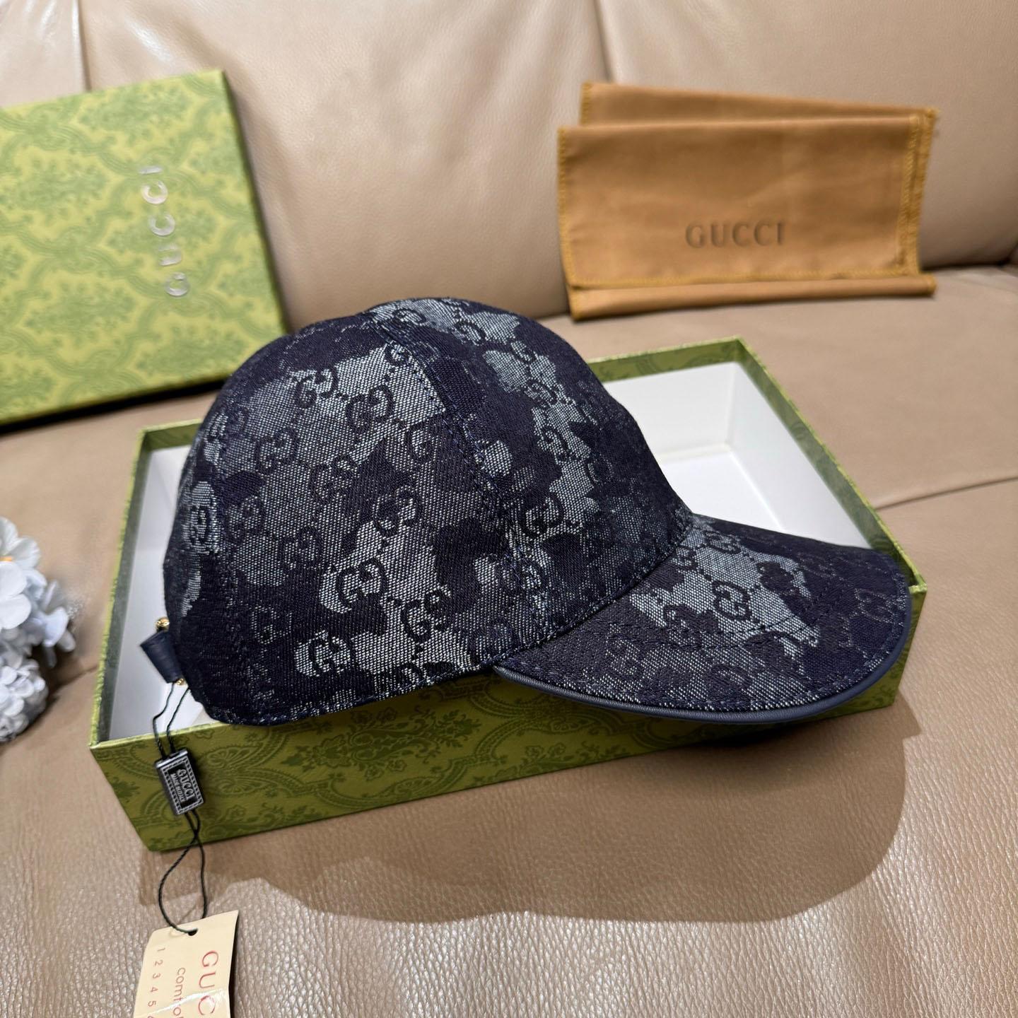 Gucci GG Denim Baseball Cap  - DesignerGu