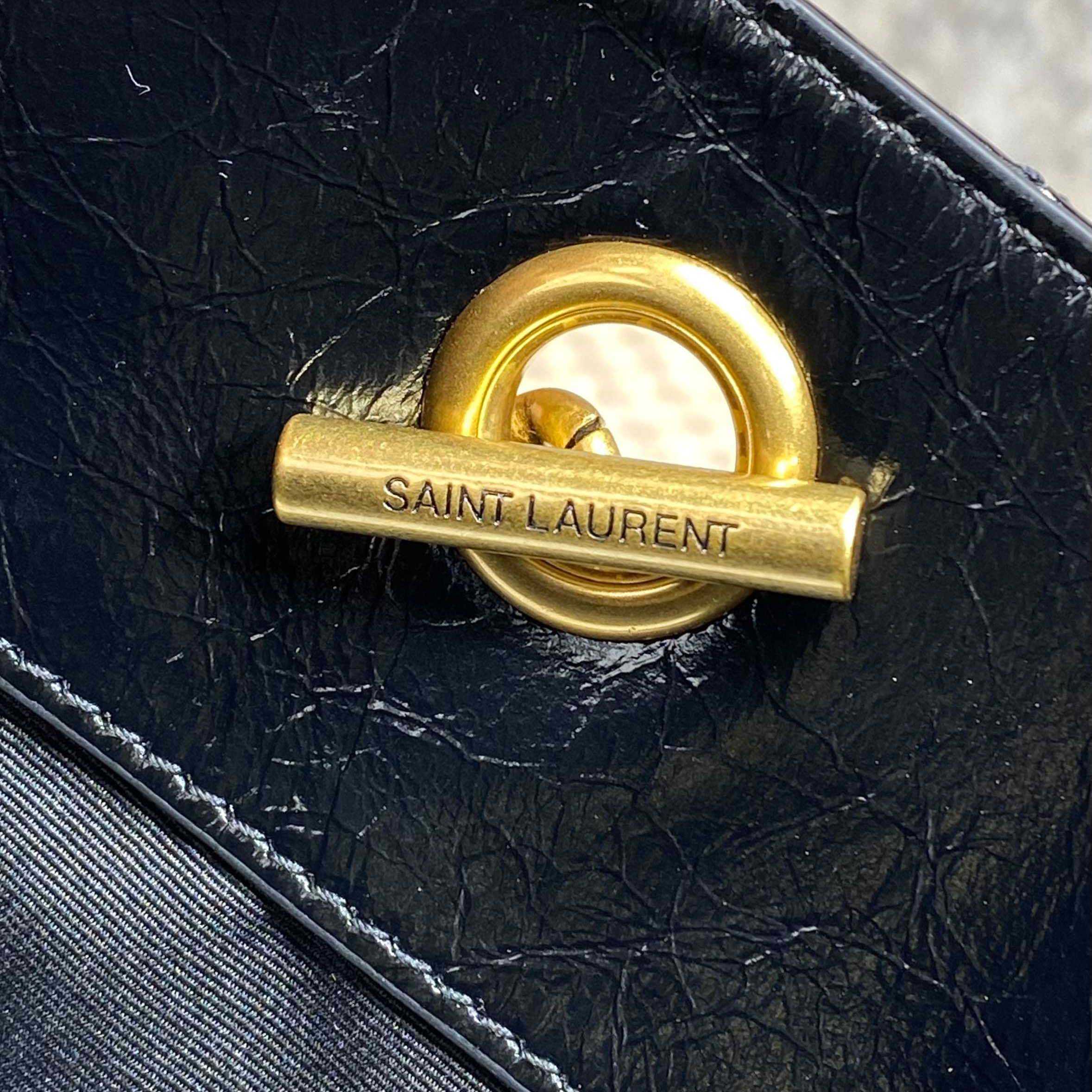 Saint Laurent Nini Shopping In Vintage Leather - DesignerGu