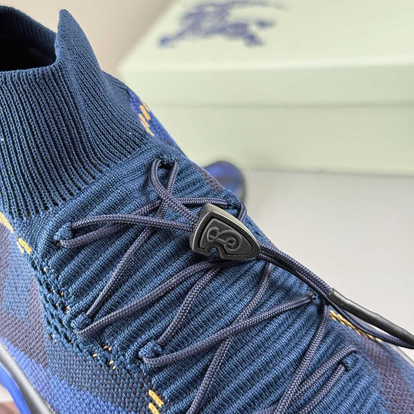 Burberry Check Knit Neptune Sneakers - DesignerGu